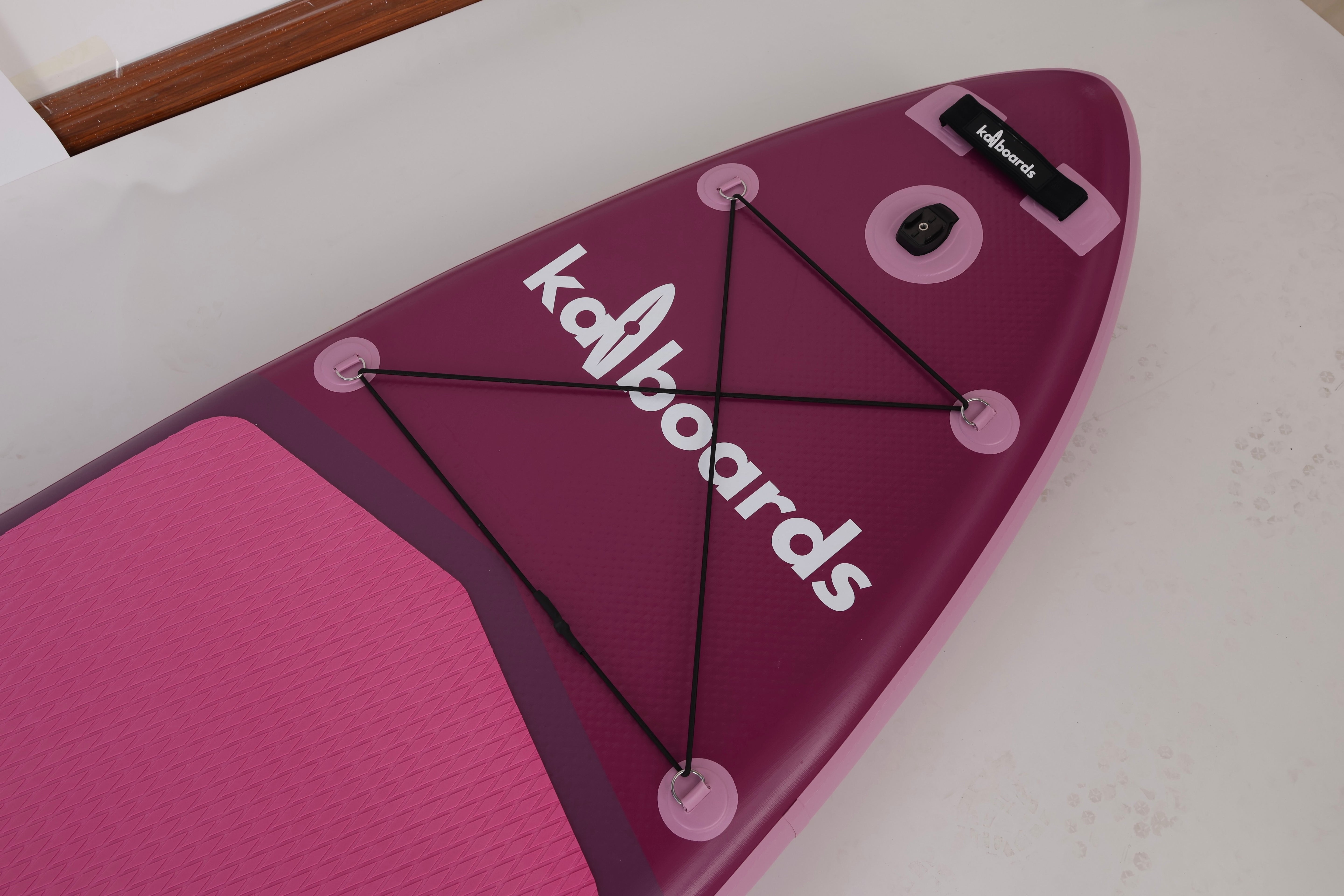 Kai Boards The Hibiscus 10’6 Inflatable SUP Paddle Board Set - Pink