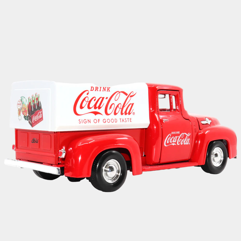 Motor City Classics 1955 Ford F100 Coca Cola Tarpaulin 1:24 Diecast Car 424050