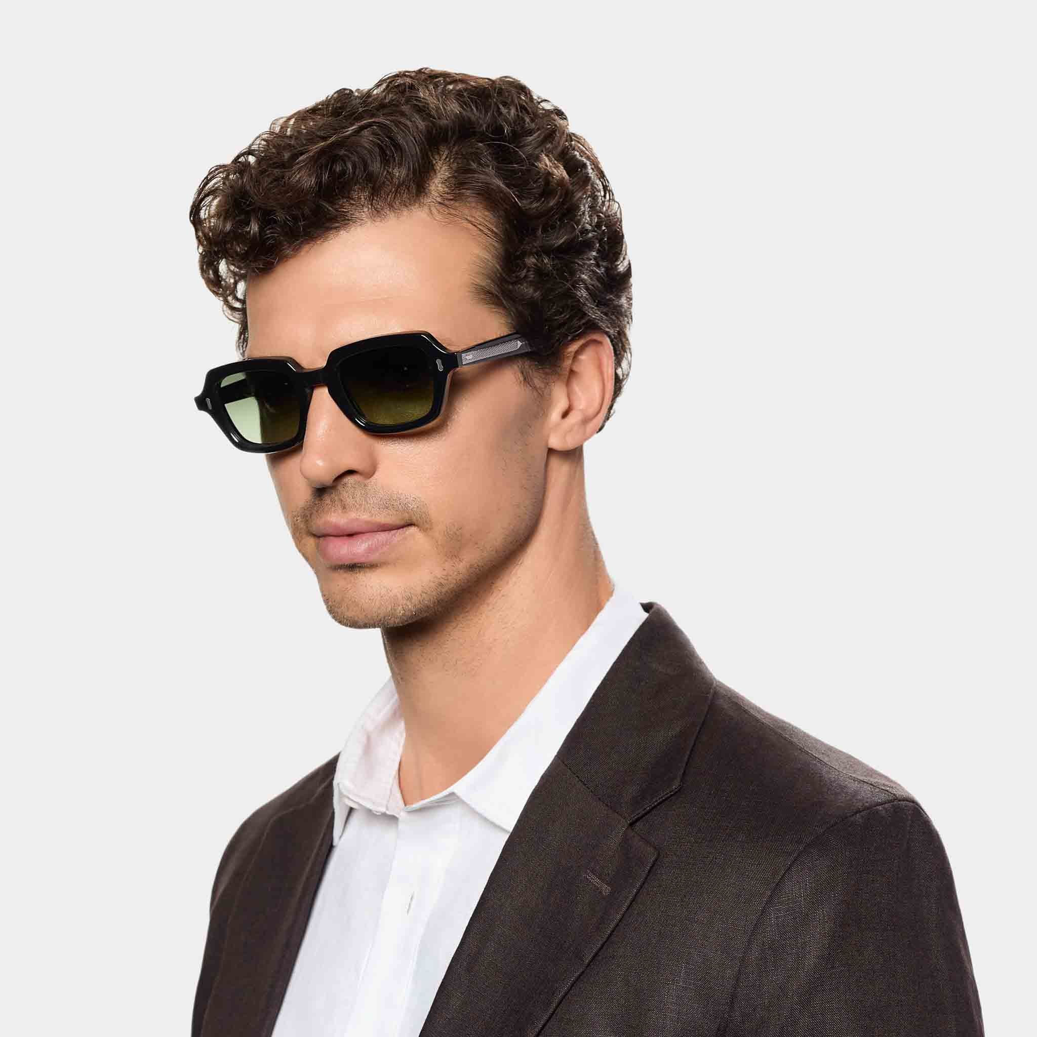 TBD Eyewear Oak Eco Black | Green Lens Sunglasses