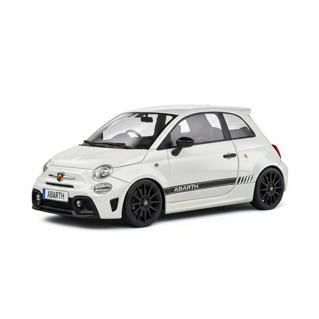 Solido Fiat F595 Abarth White - 2022 1:18 Diecast Car S1811301