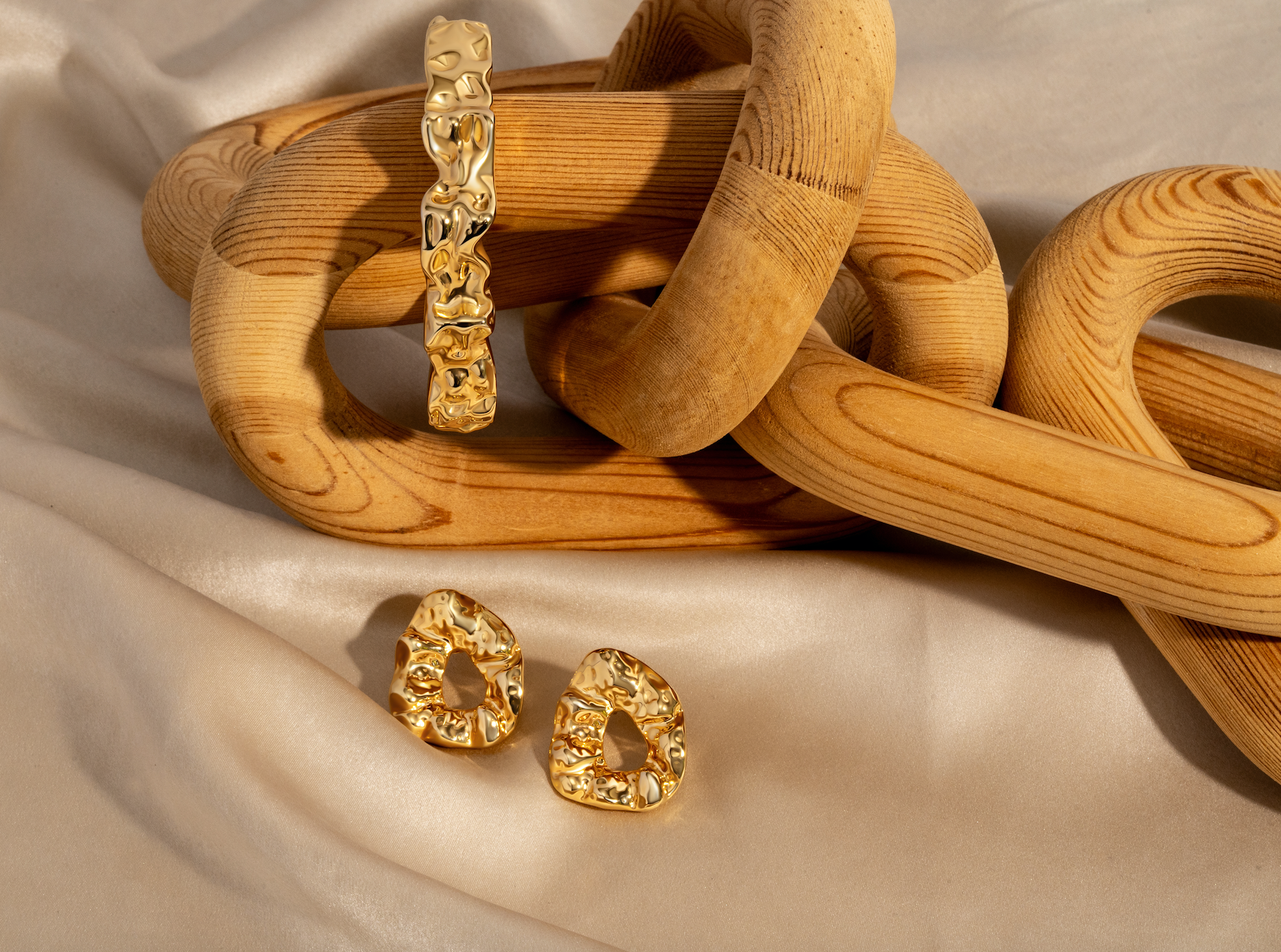Denise Pacini Nathalia Sculpted Hammered Earrings