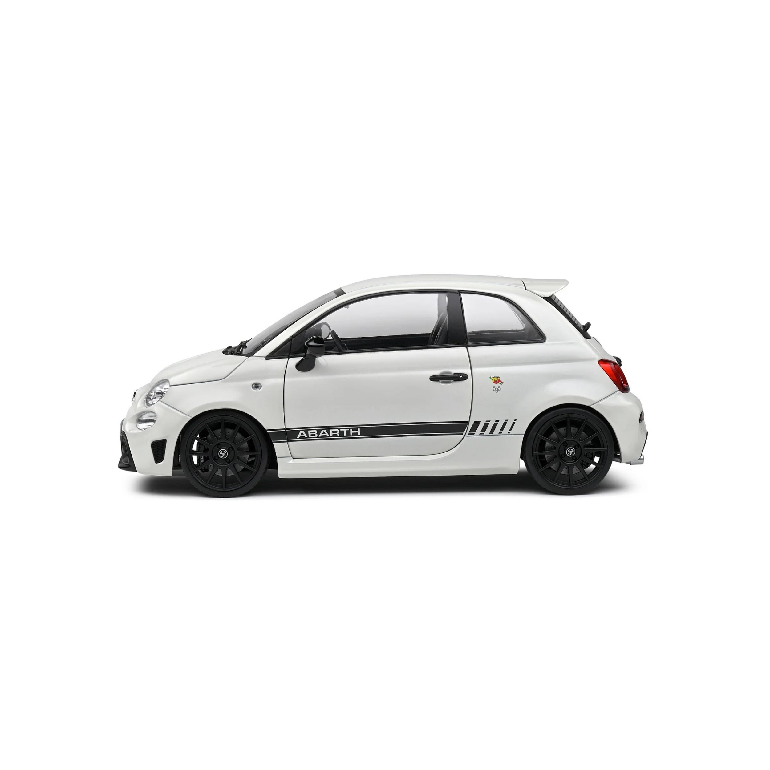 Solido Fiat F595 Abarth WHITE - 2022 1:18 Diecast Car Left