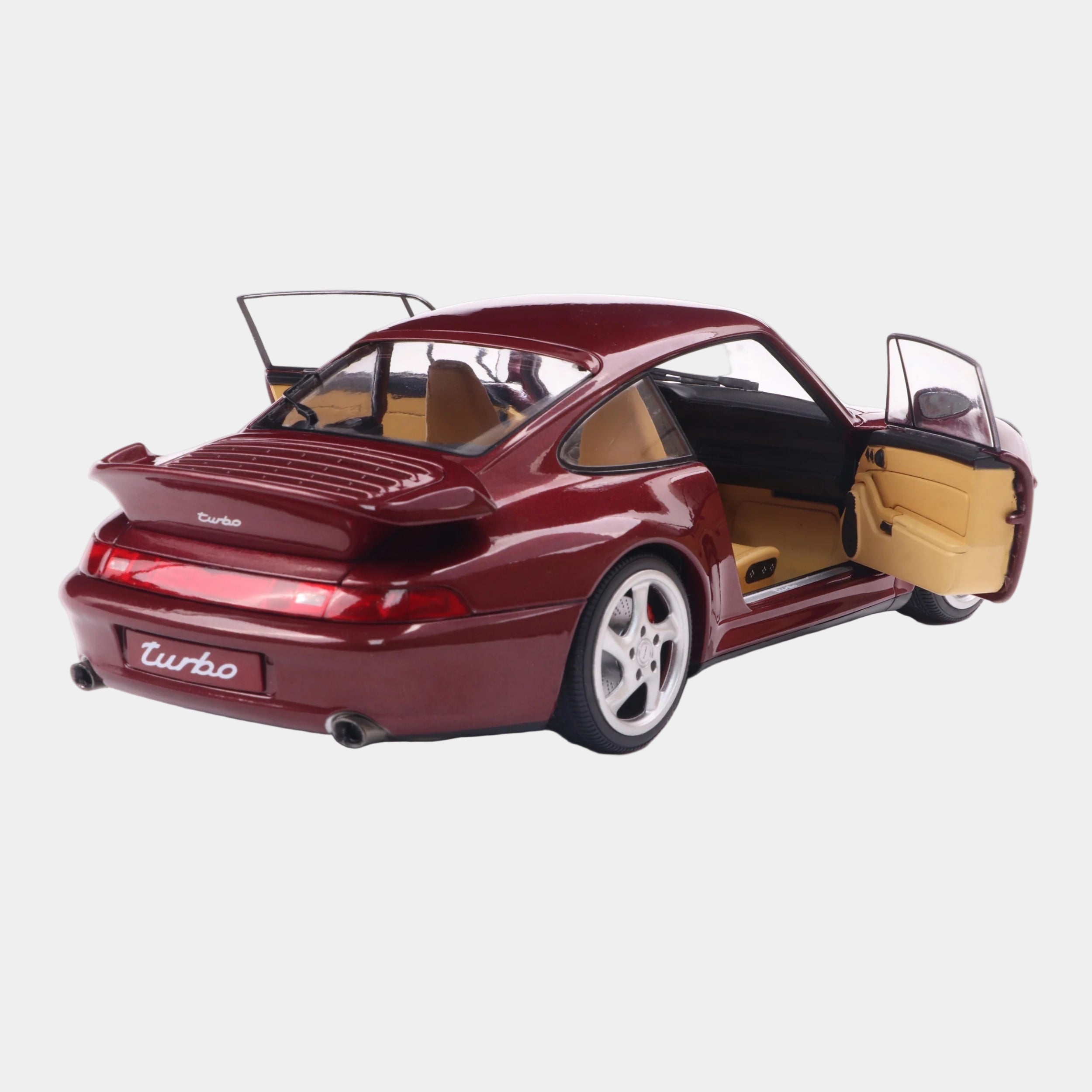 Solido Porsche 911 (993) 1997 1:18 Arena Red Open Door Back