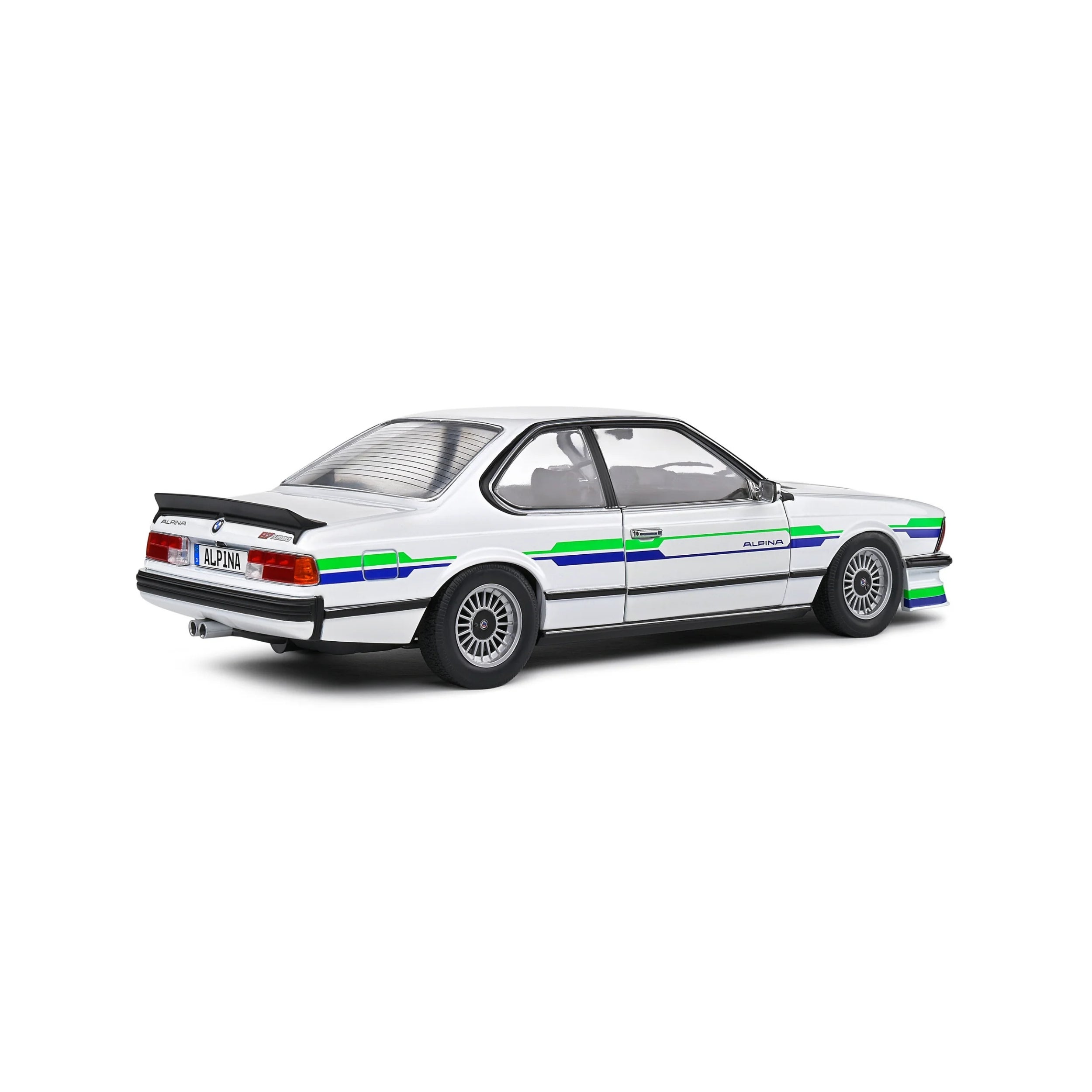 Solido White BMW Alpina B7 Turbo E24 1984 Back Total