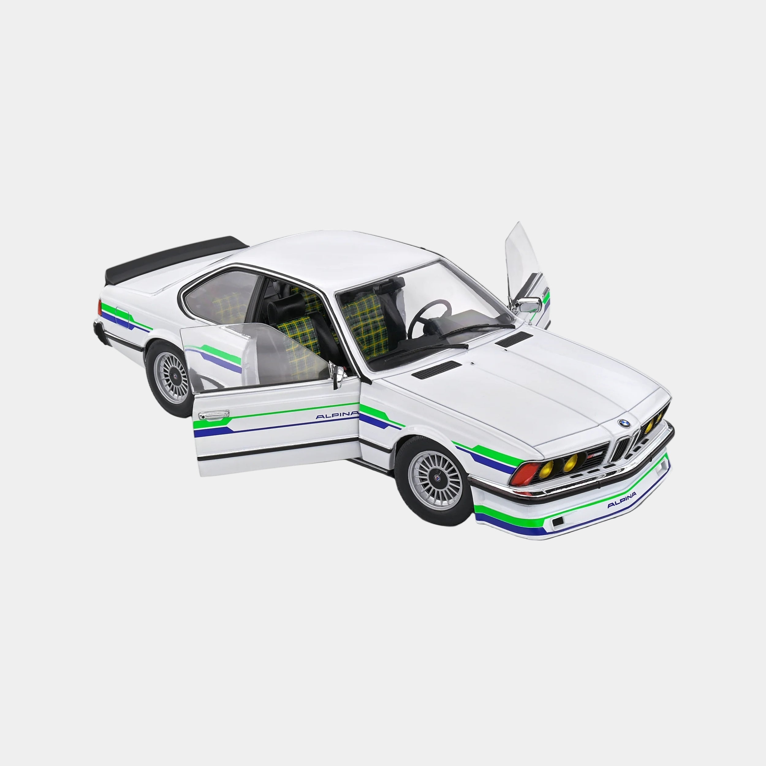 Solido White BMW Alpina B7 Turbo E24 1984 Open Door