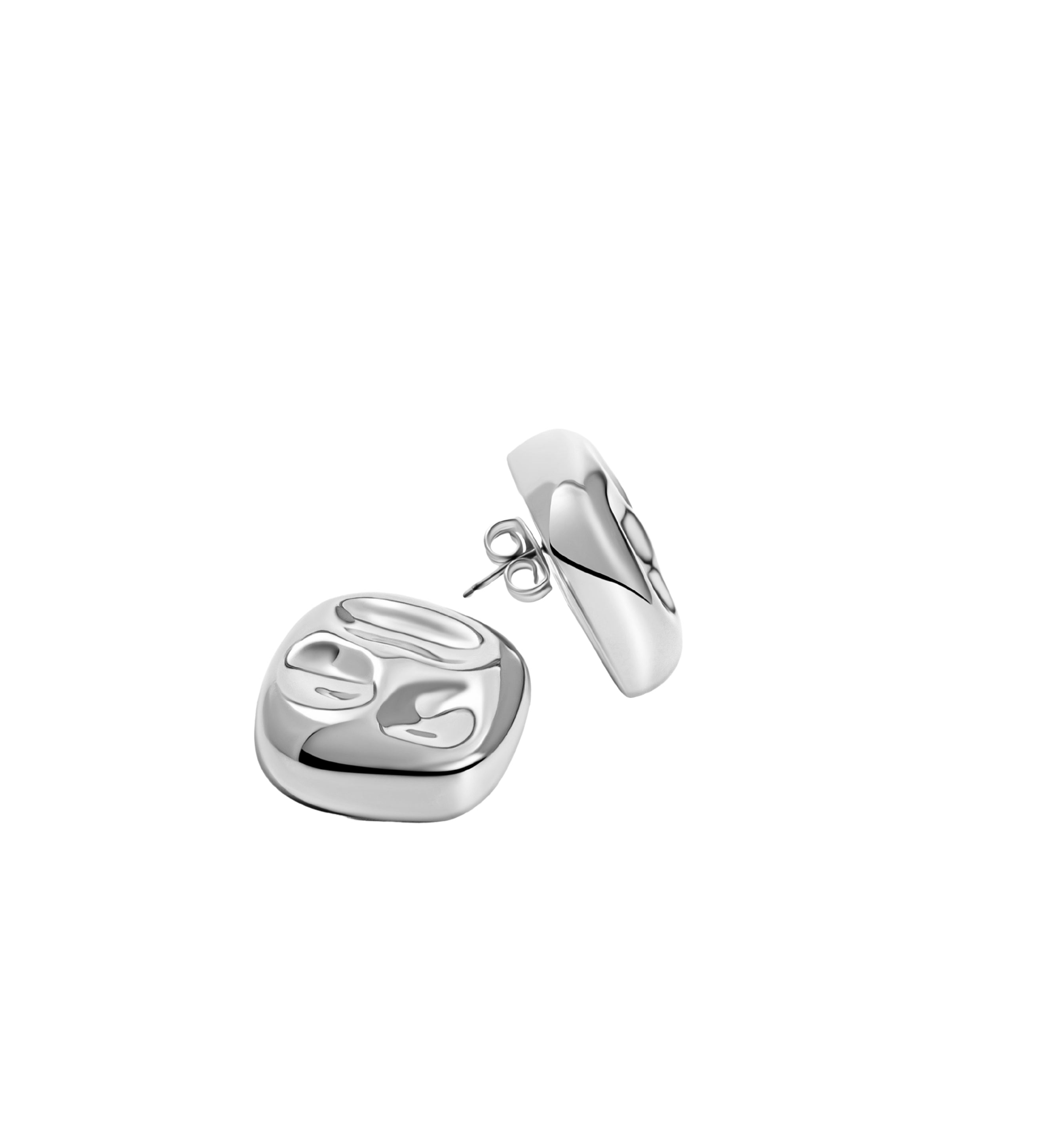 Denise Pacini Sara Square Hammered Earrings