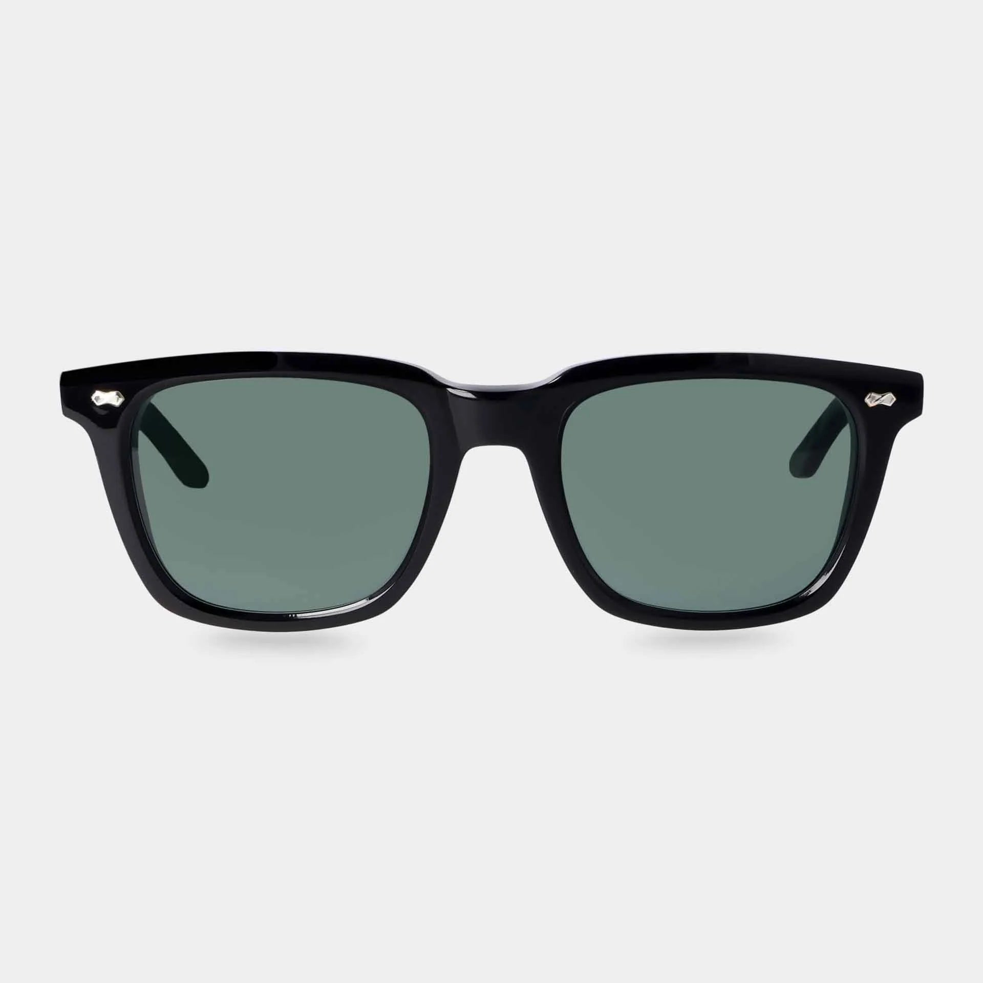 TBD Eyewear Carré Eco Black | Bottle Green Lens Sunglasses