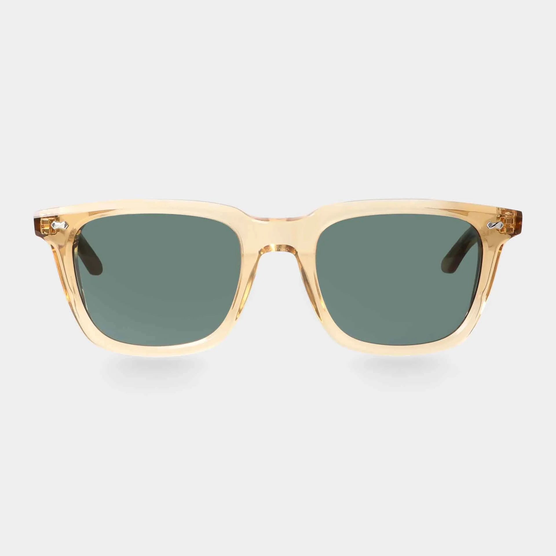 TBD Eyewear Carré Eco Champagne | Bottle Green Lens Sunglasses