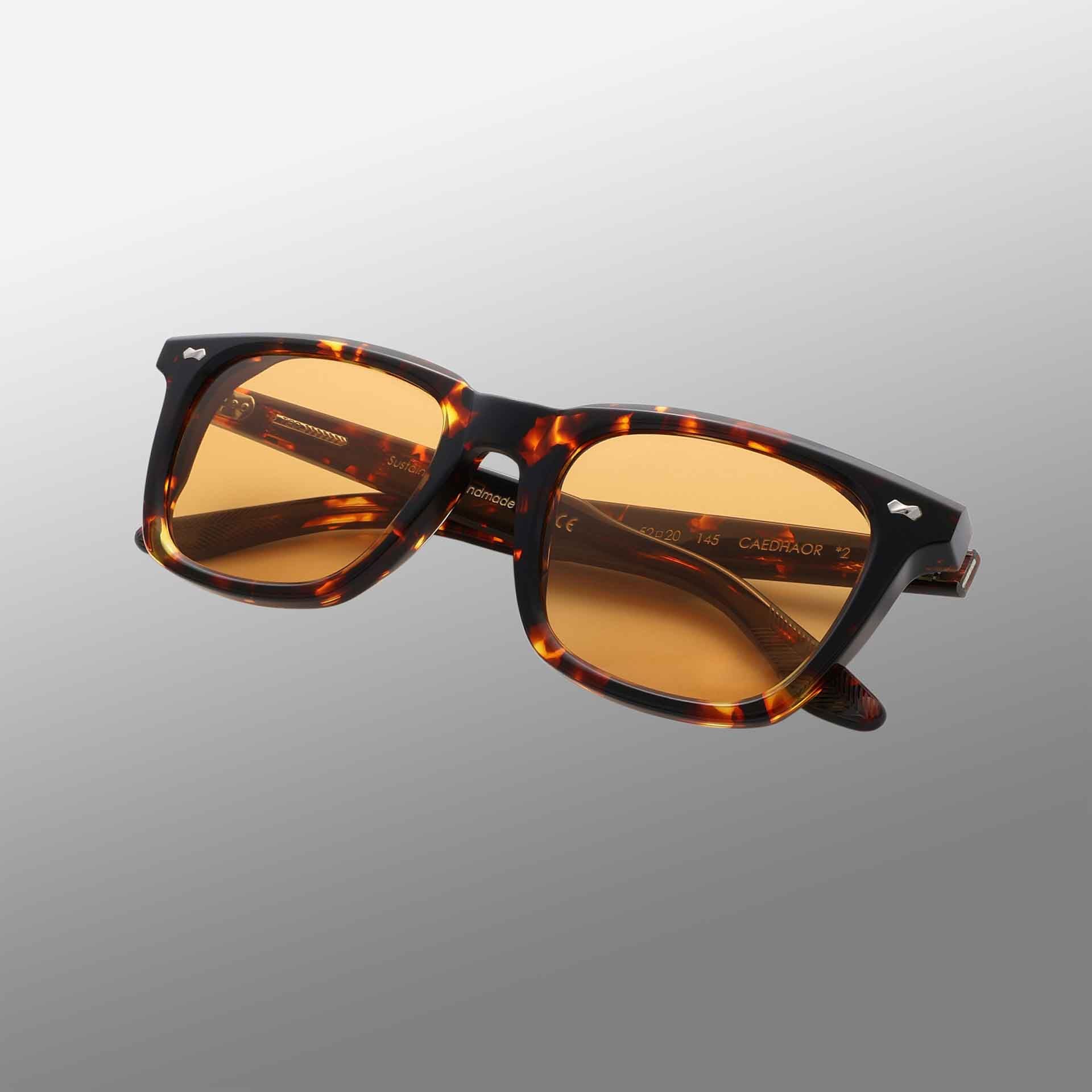 TBD Eyewear Carré Eco Dark Havana | Orange Lens Sunglasses