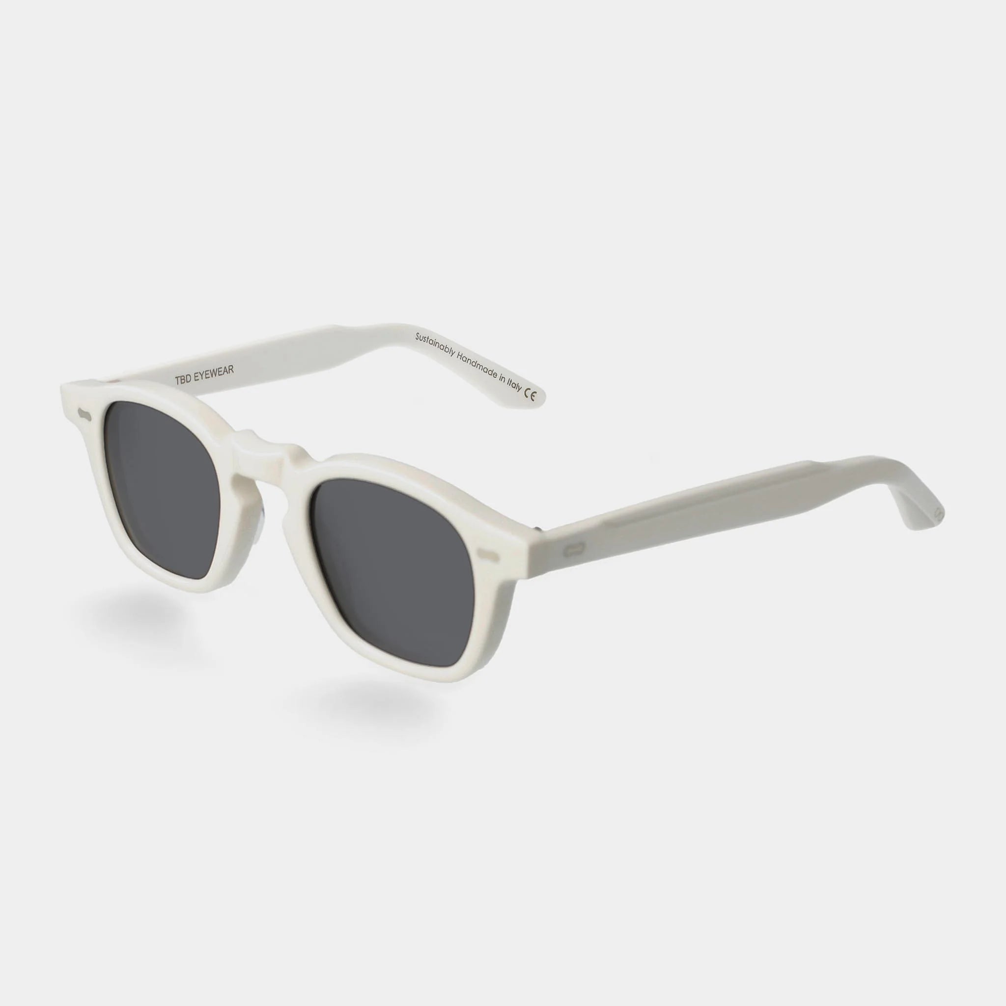 TBD Eyewear Cord White | Grey Lens Sunglasses