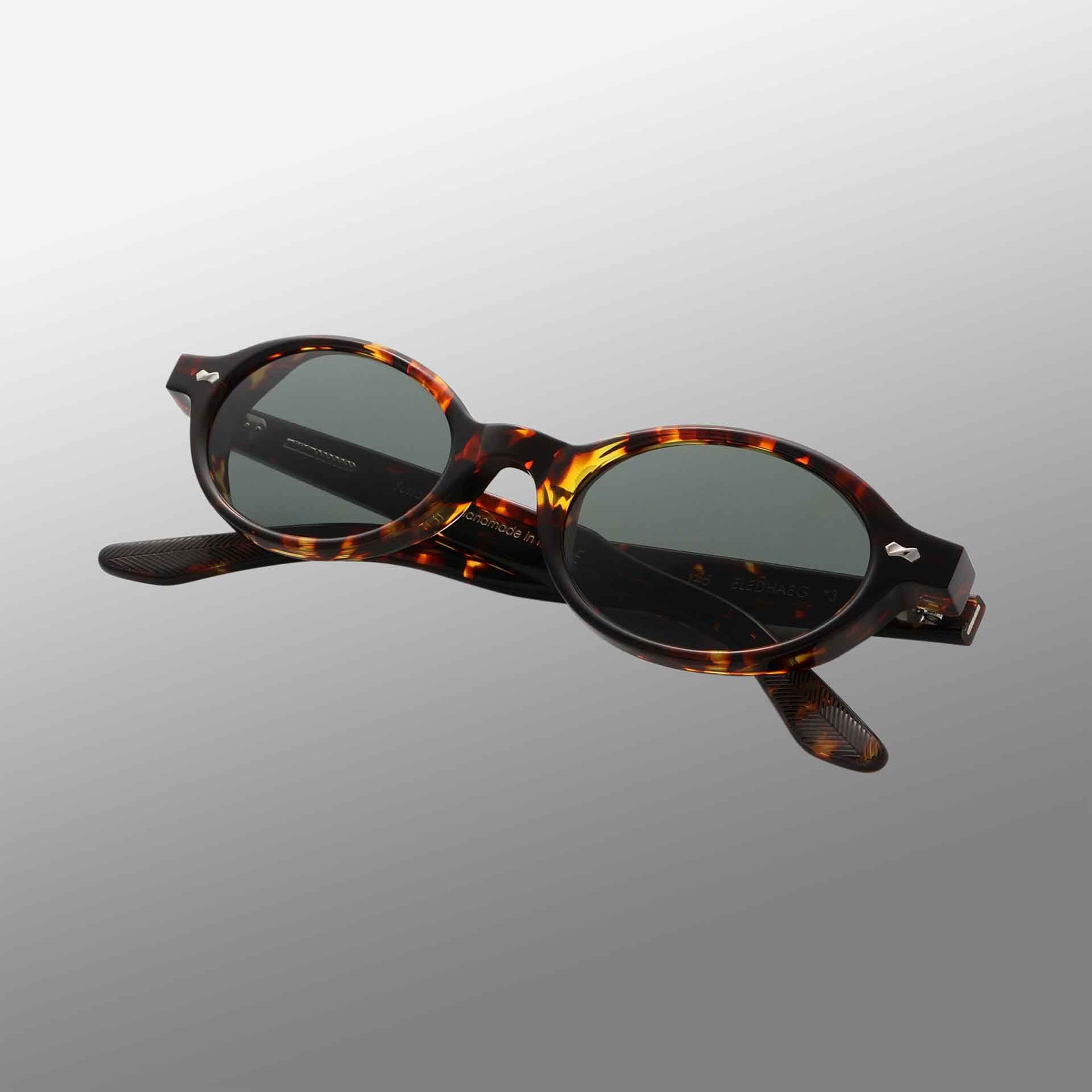 TBD Eyewear Ellipse Eco Dark Havana | Bottle Green Lens Sunglasses