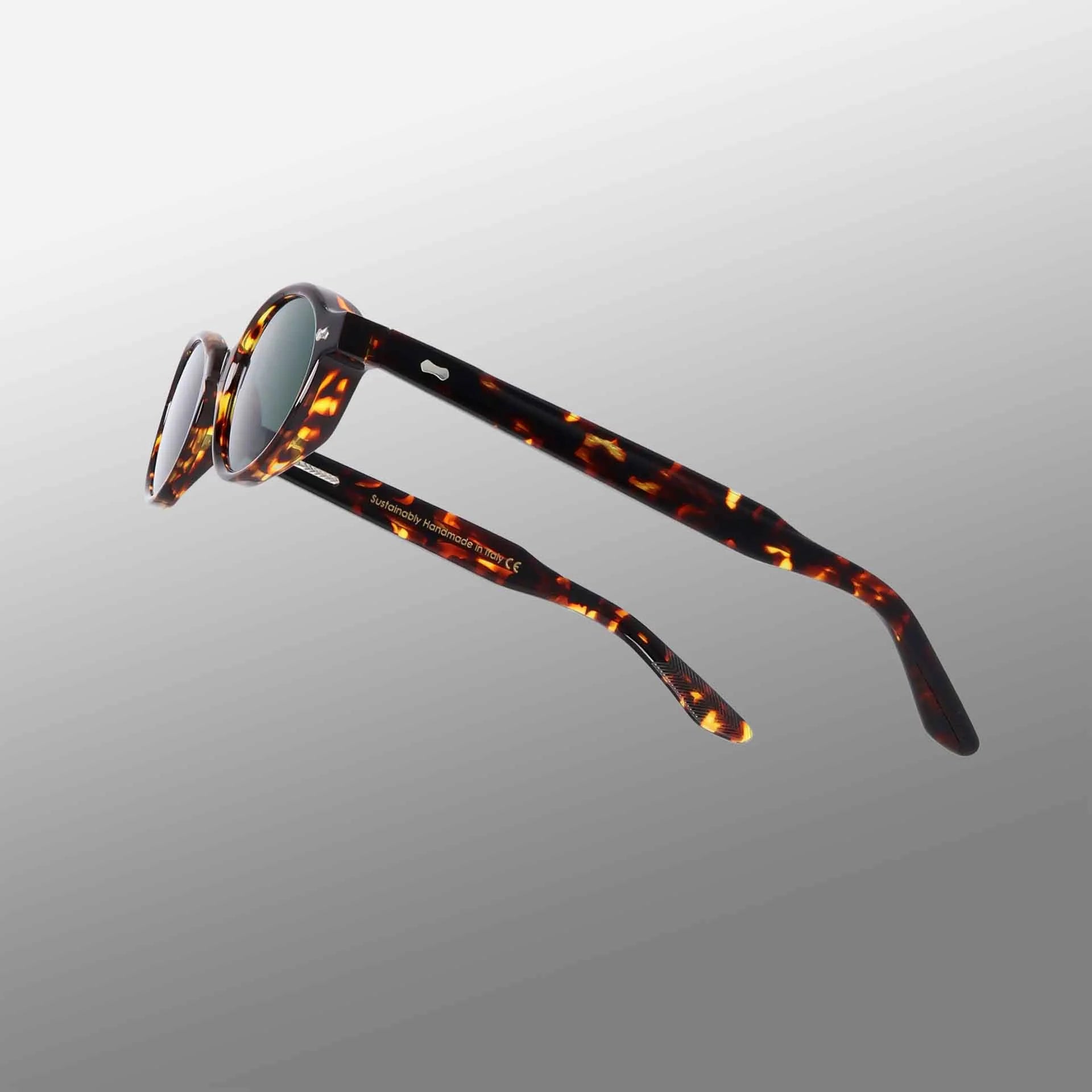 TBD Eyewear Ellipse Eco Dark Havana | Bottle Green Lens Sunglasses