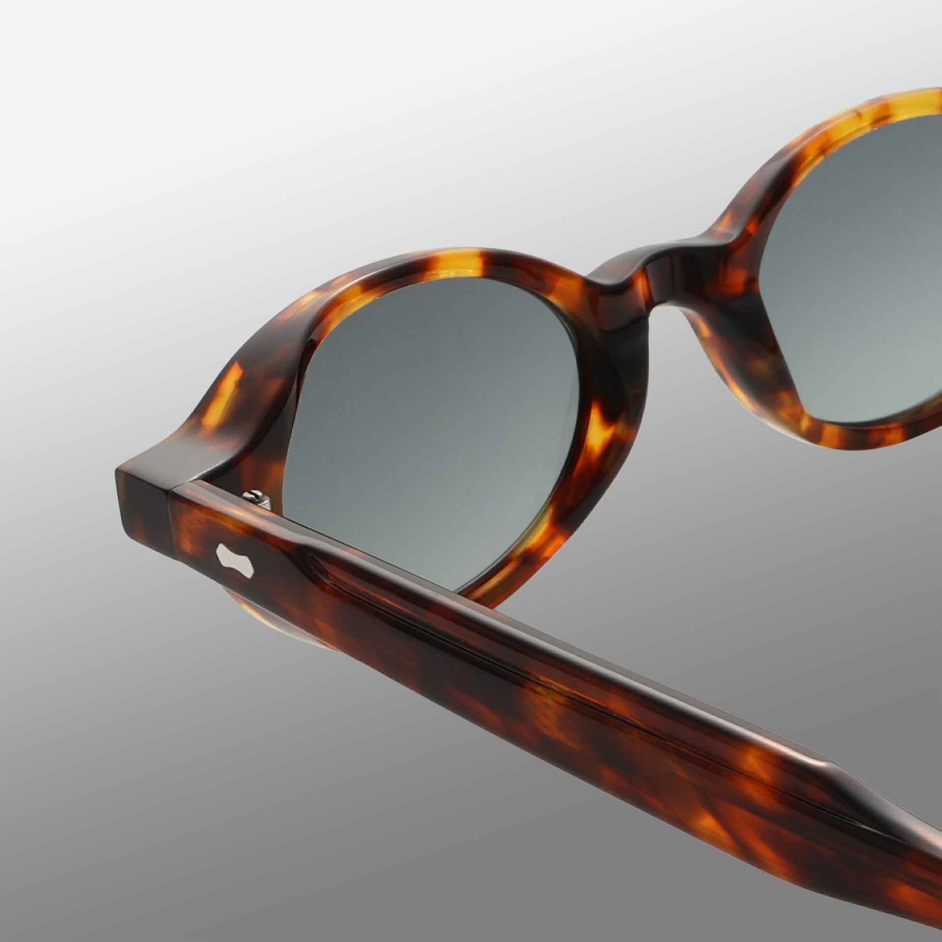 TBD Eyewear Ellipse Eco Spotted Havana | Mirror Green Lens Sunglasses