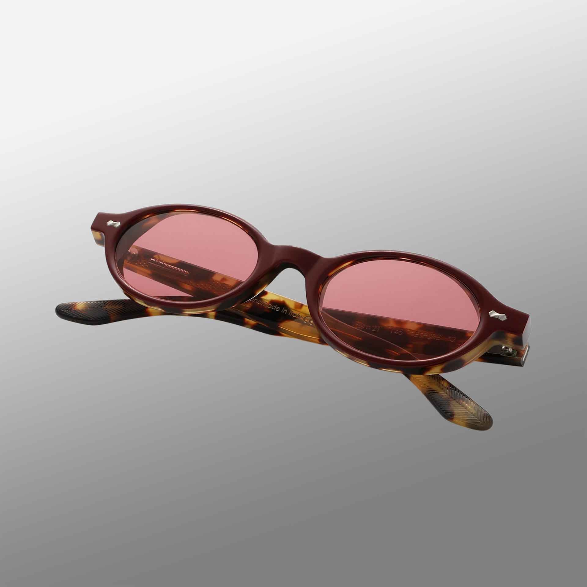 TBD Eyewear Ellipse Plum | Red Lens Sunglasses