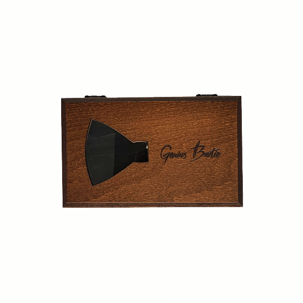 Genius Bowtie Hawking Black Feather Bow Tie
