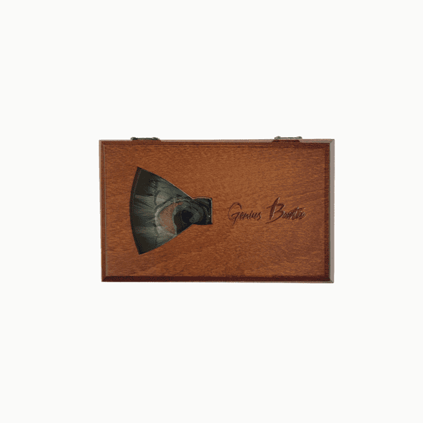 Genius Bowtie Plato Feather Bow Tie - Green & Peacock