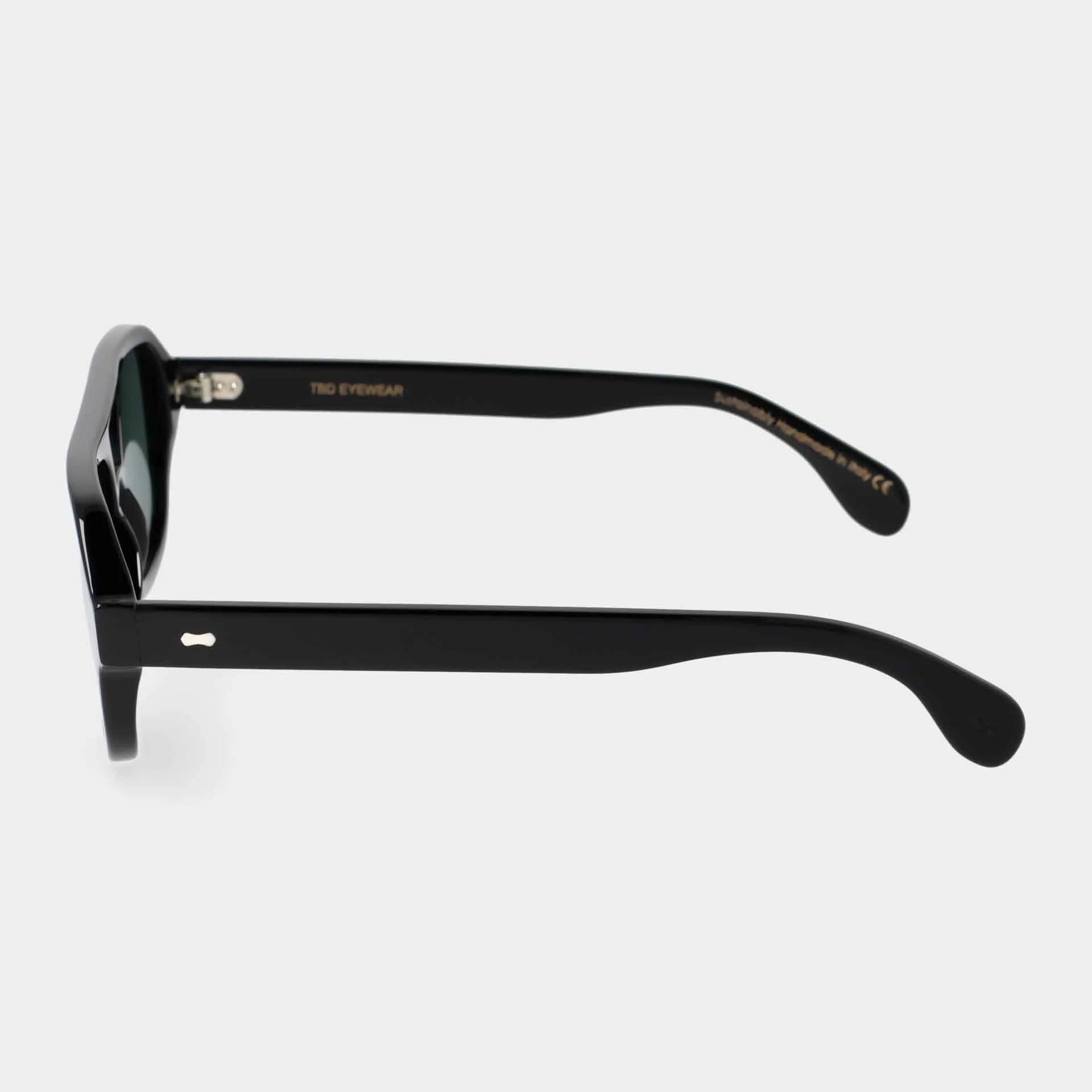 TBD Eyewear Gianni Eco Black | Bottle Green Lens Sunglasses