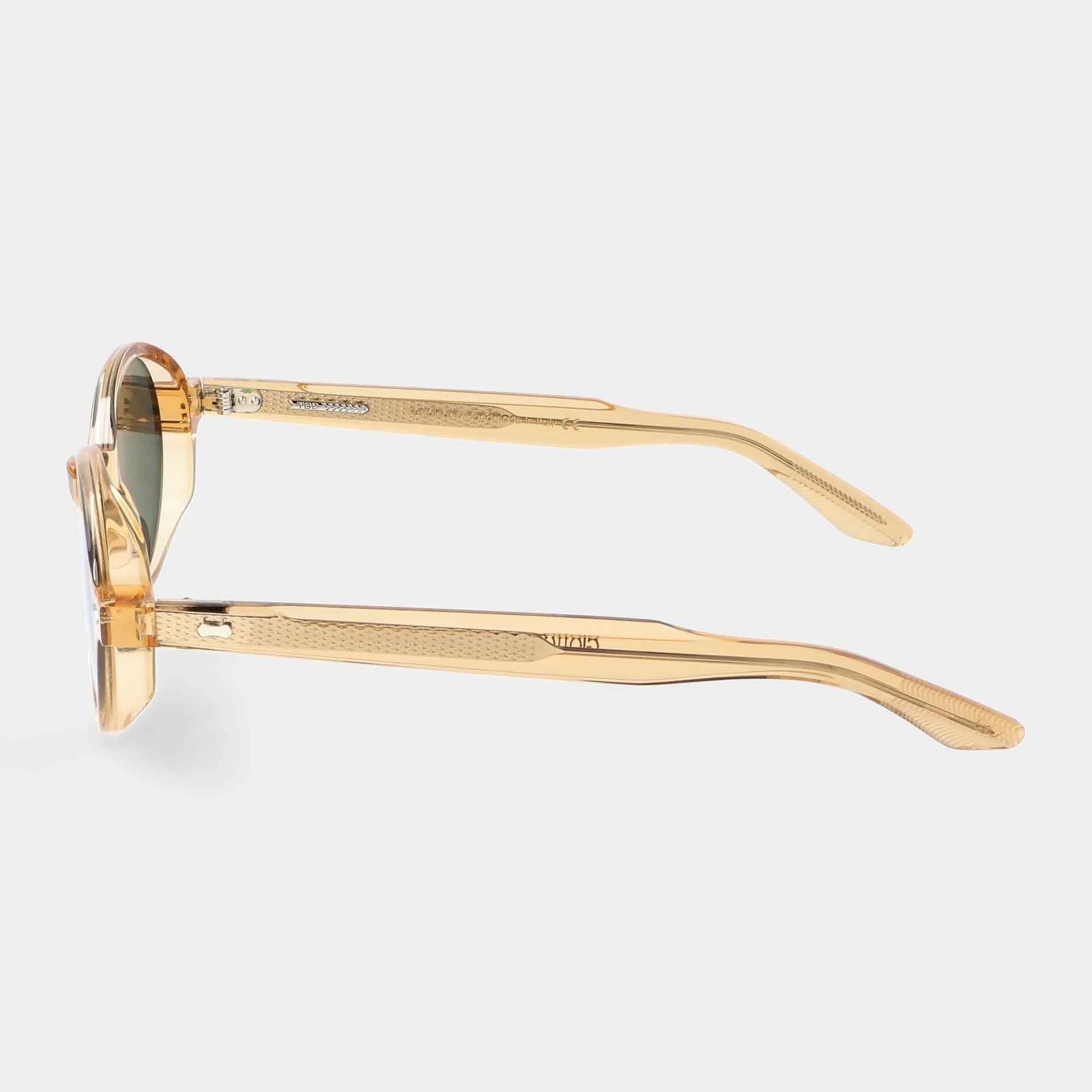 TBD Eyewear Giotto Eco Champagne | Bottle Green Lens Sunglasses