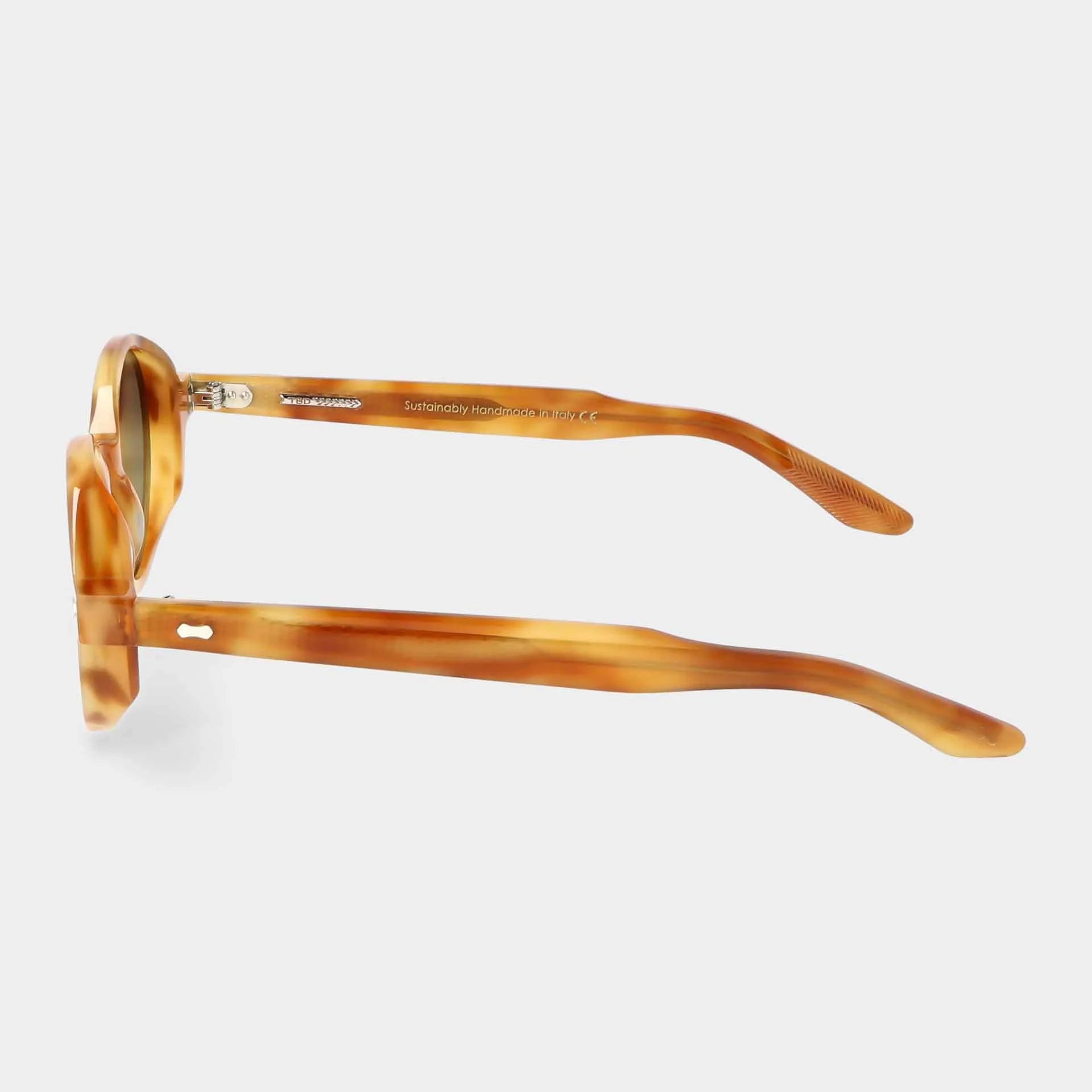 TBD Eyewear Giotto Golden Havana | Mirror Green Lens Sunglasses
