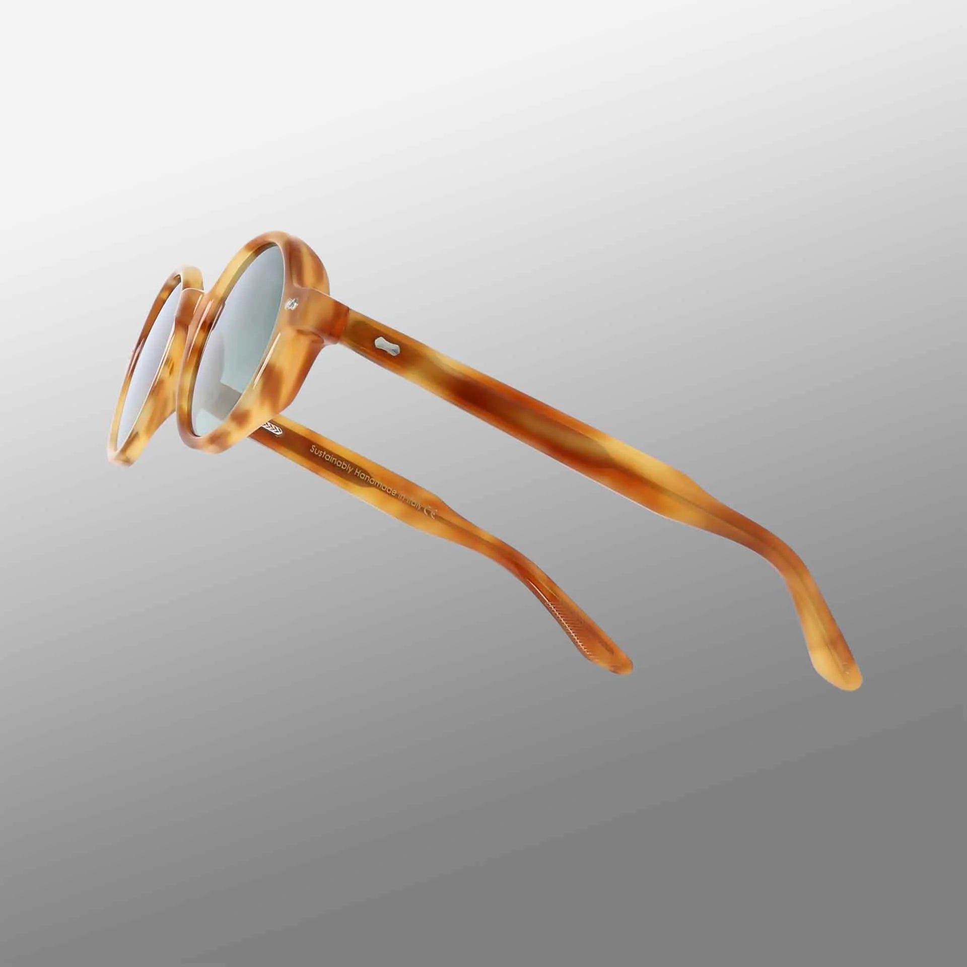 TBD Eyewear Giotto Golden Havana | Mirror Green Lens Sunglasses