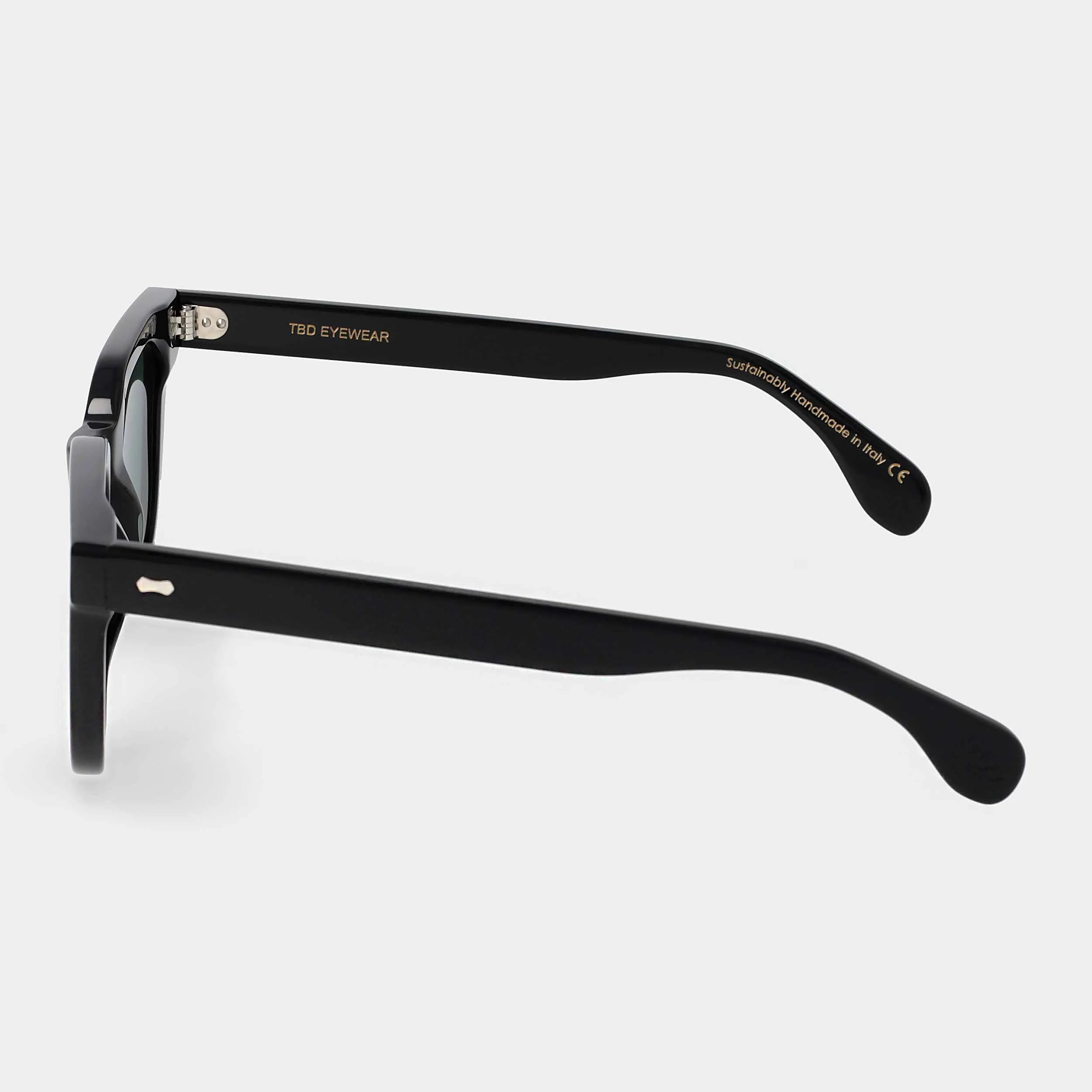 TBD Eyewear Mastro Eco Black | Bottle Green Lens Sunglasses