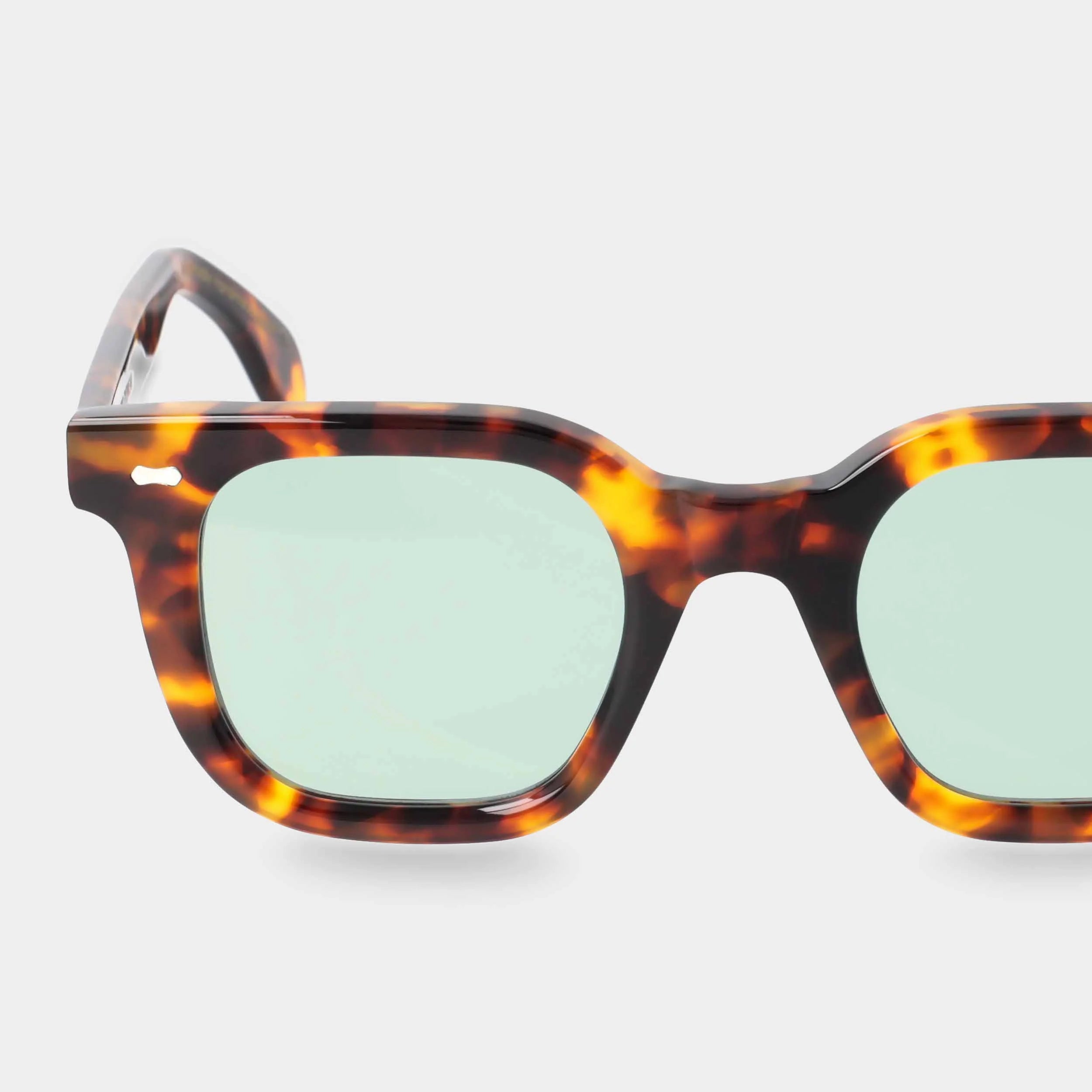 TBD Eyewear Mastro Eco Spotted Havana | Light Green Lens Sunglasses