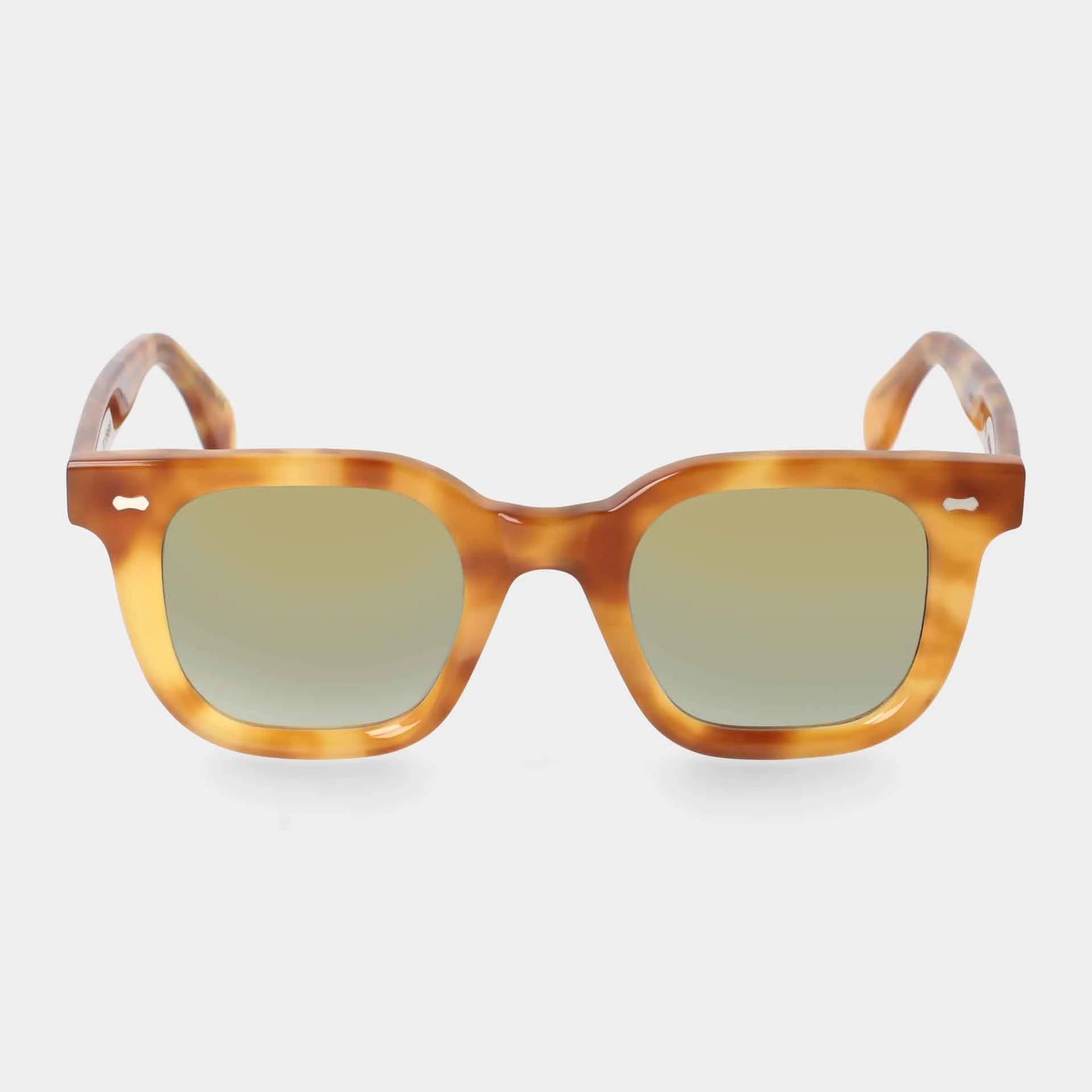 TBD Eyewear Mastro Golden Havana | Mirror Green Lens Sunglasses