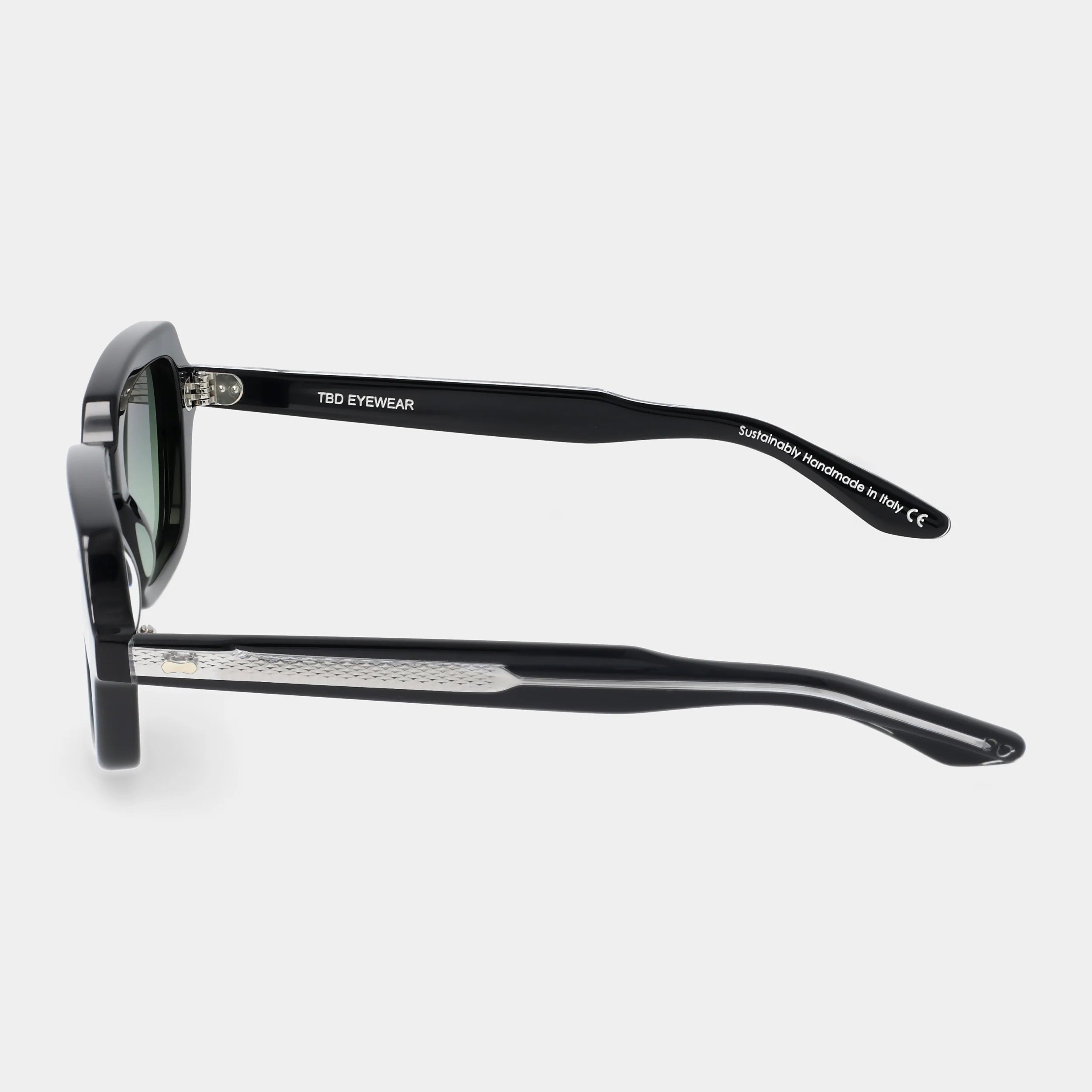 TBD Eyewear Oak Eco Black | Green Lens Sunglasses