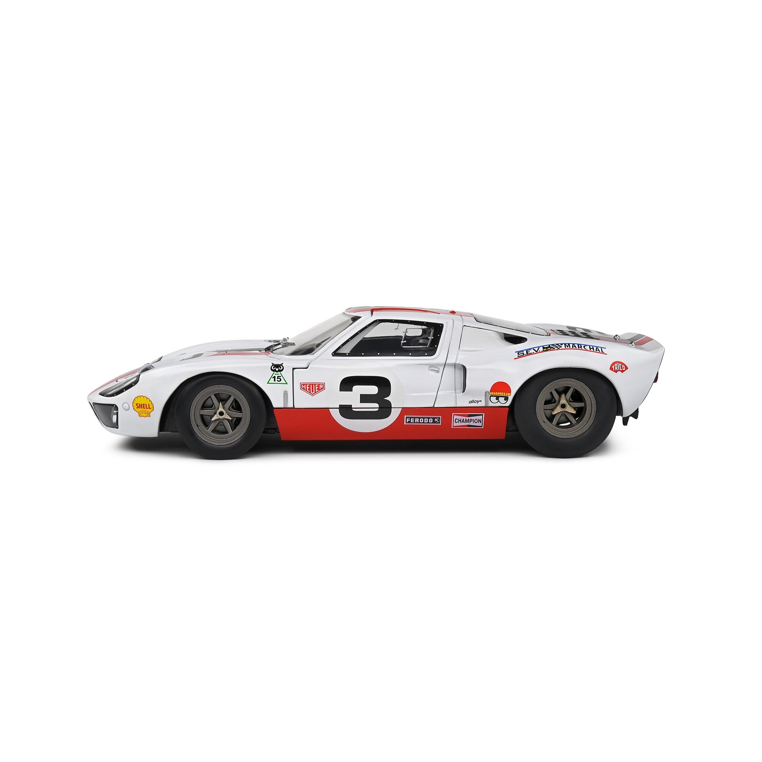 Solido Ford GT40 MK.1 Eric Dean Design White - 2015 1:18 Diecast Car Left