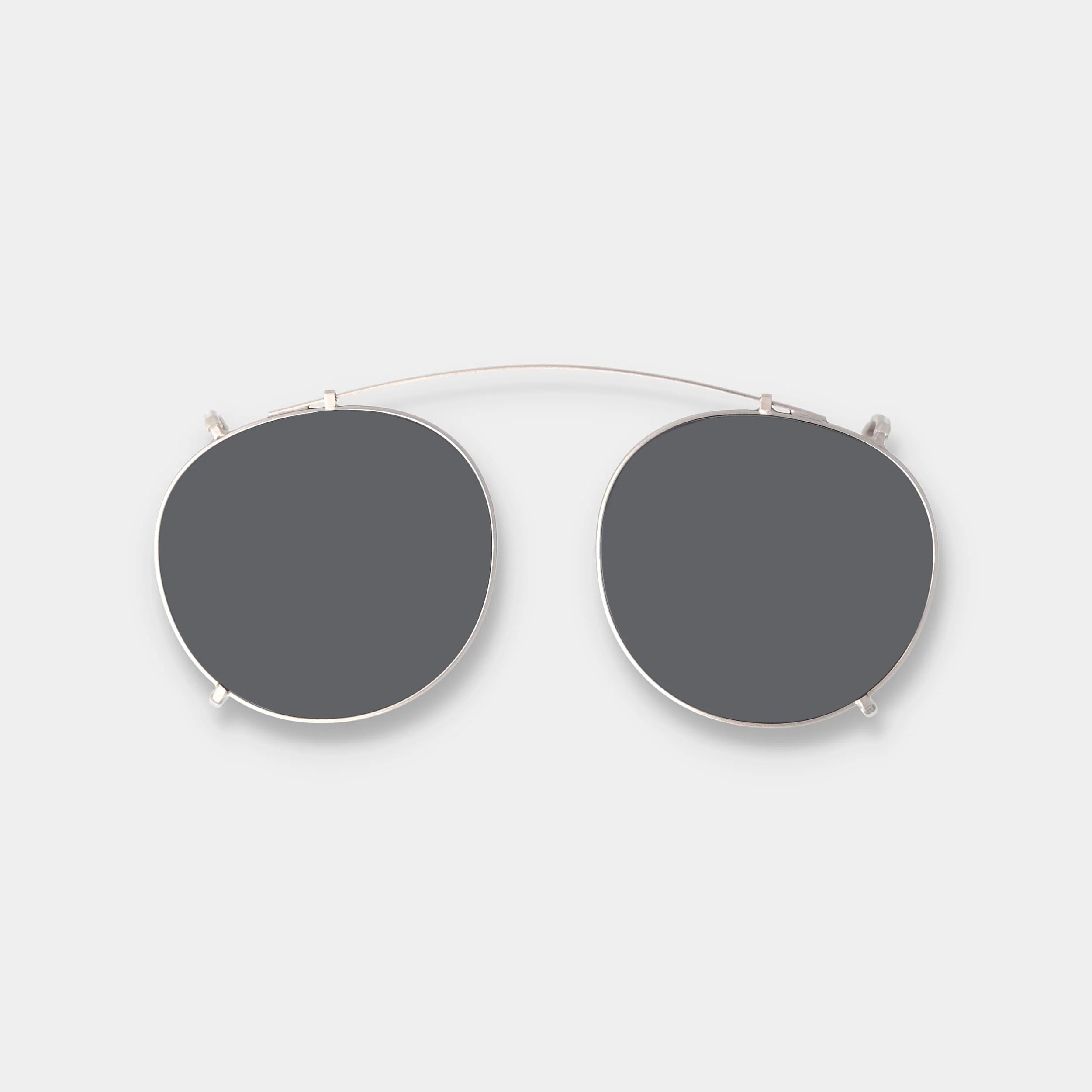 TBD Eyewear Clip Silver Grey Lens Front