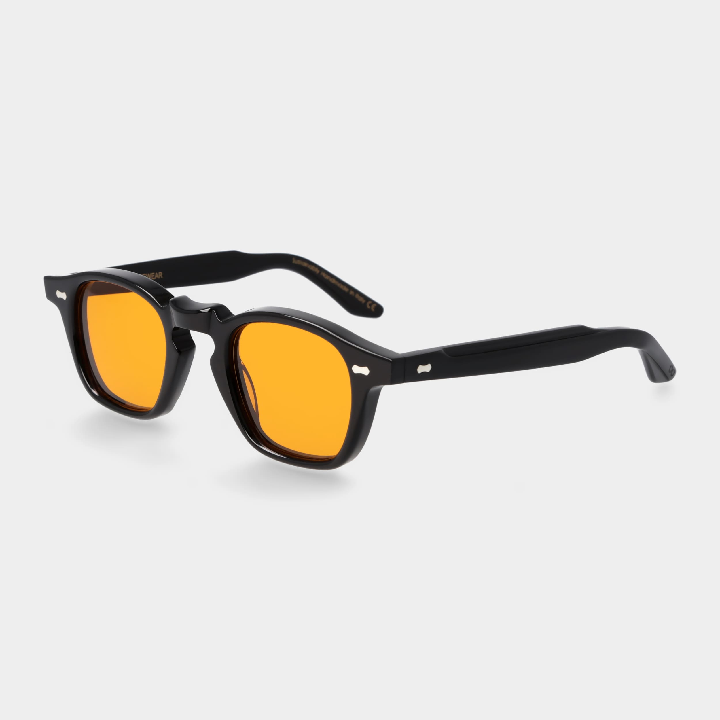 TBD Eyewear Cord Eco Black Orange Lens Angle