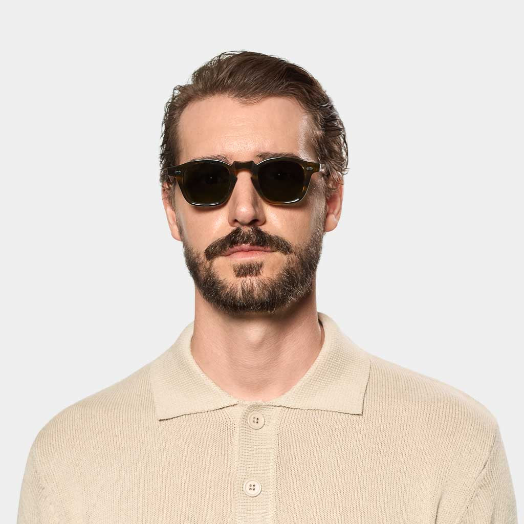 TBD Eyewear Cord River Bottle Green Lens Sunglasses Man