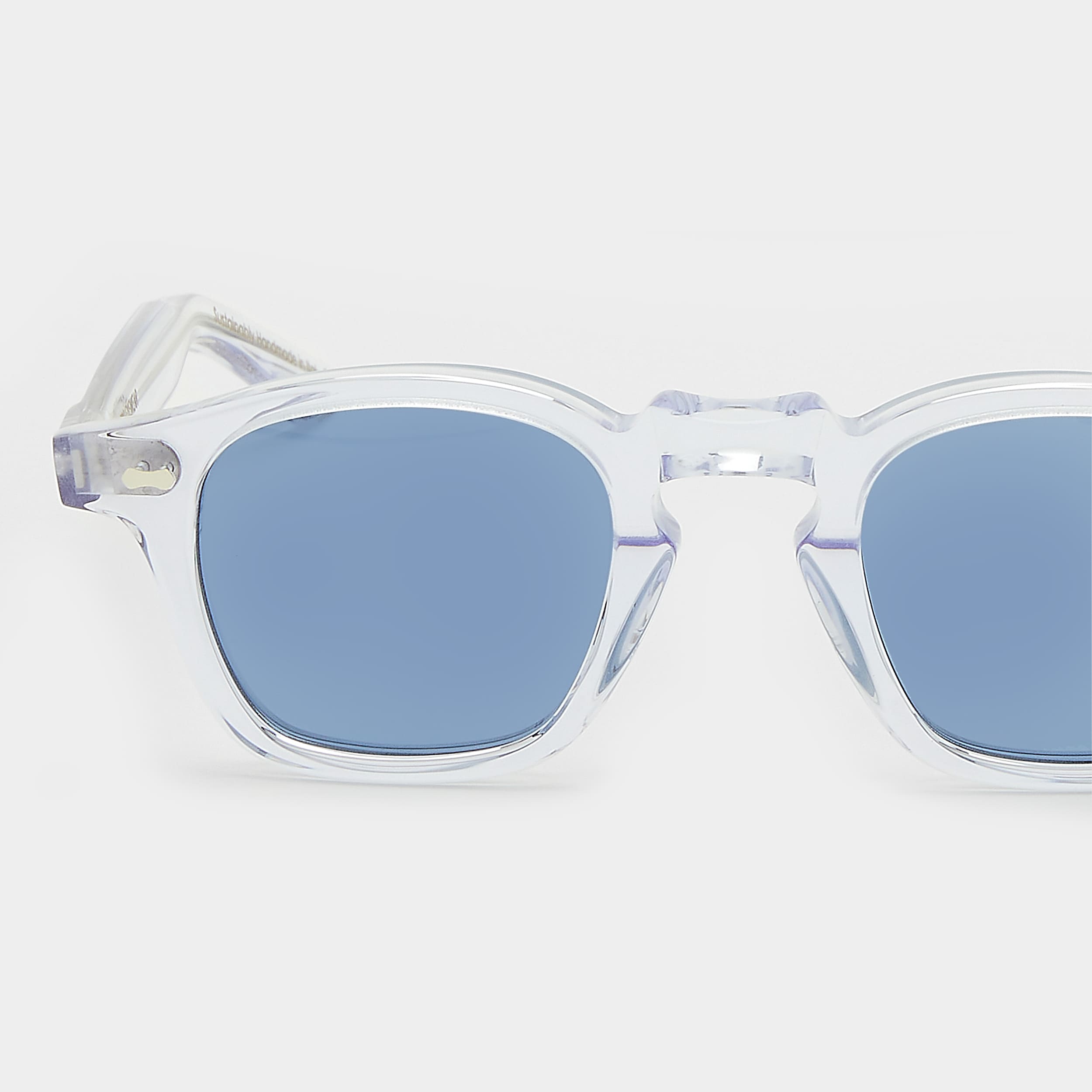 TBD Eyewear Cord Eco Transparent Blue Lens Sunglasses Detail