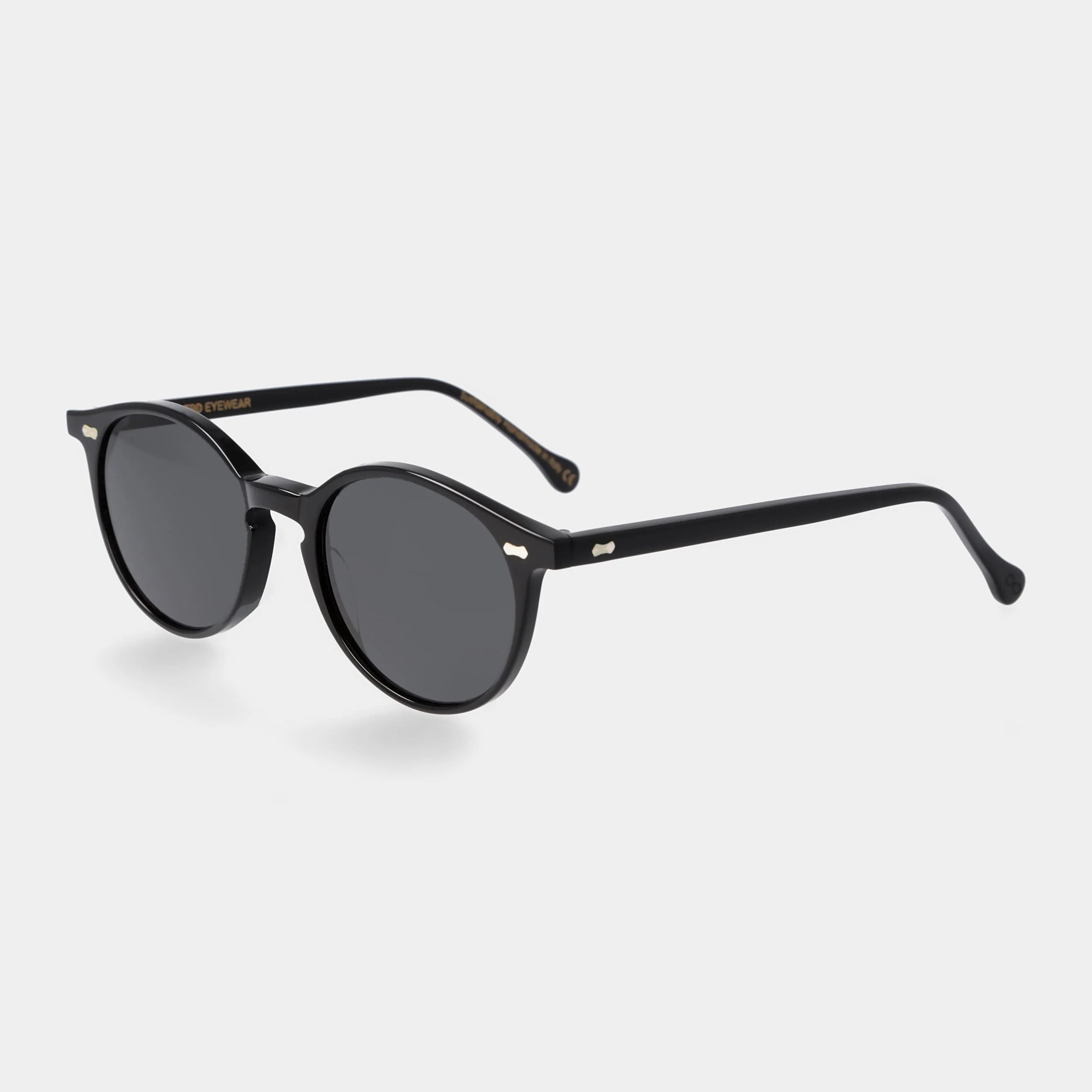 TBD Eyewear Cran Eco Black Grey Lens Sunglasses Angle