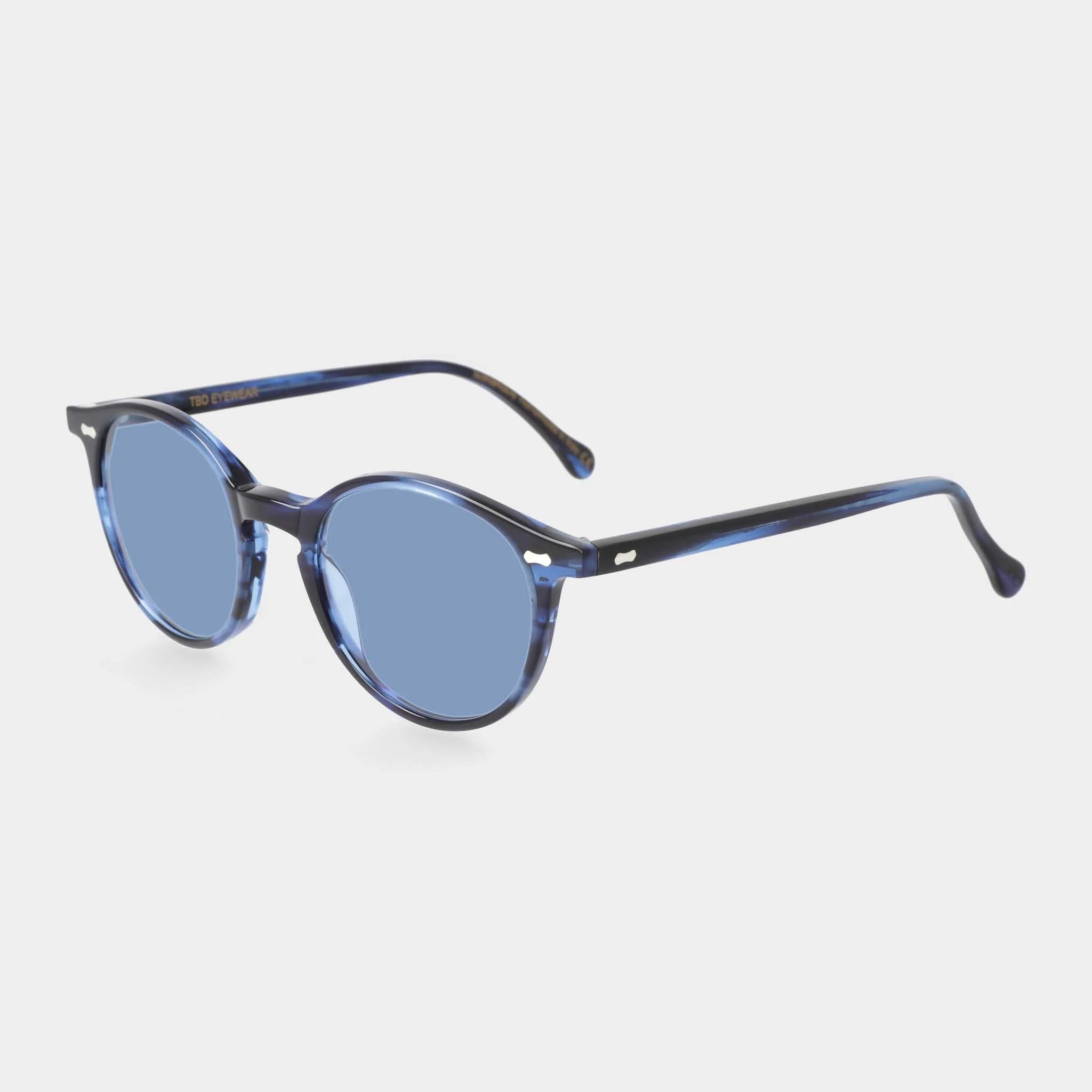 TBD Eyewear Cran Ocean Blue Lens Sunglasses Angle