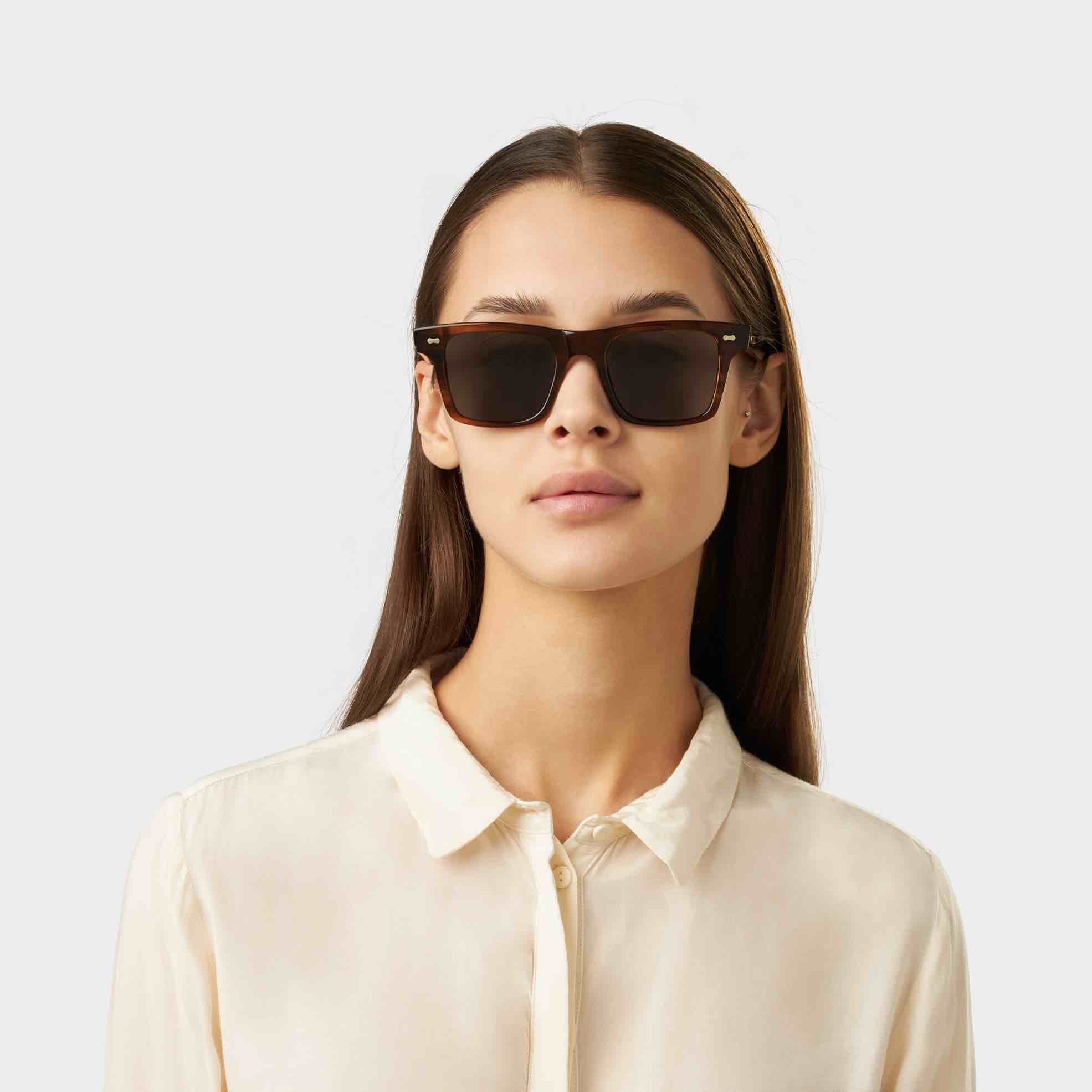 TBD Eyewear Denim Earth Bio Grey Lens Sunglasses Woman