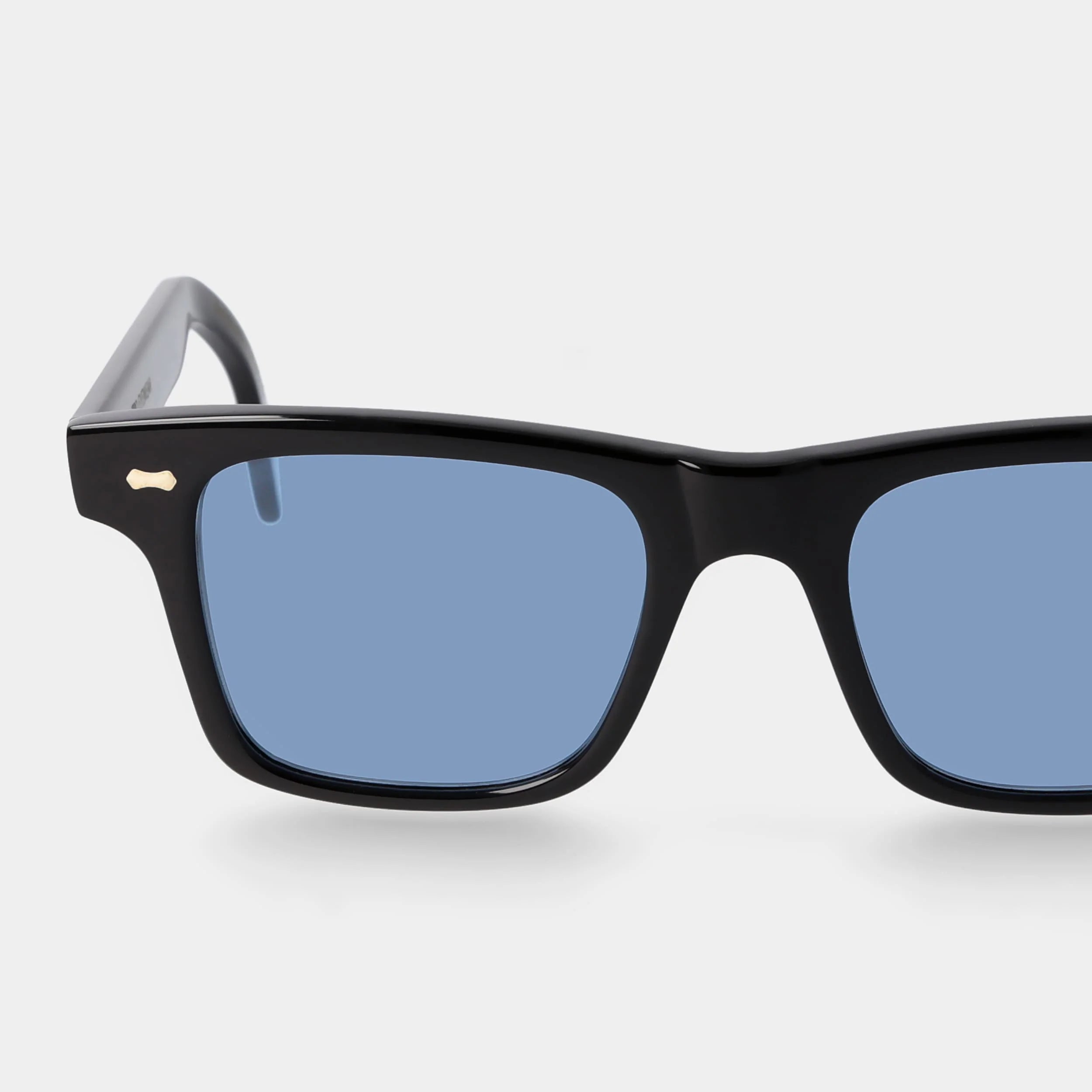 TBD Eyewear Denim Eco Black Blue Lens Sunglasses Detail