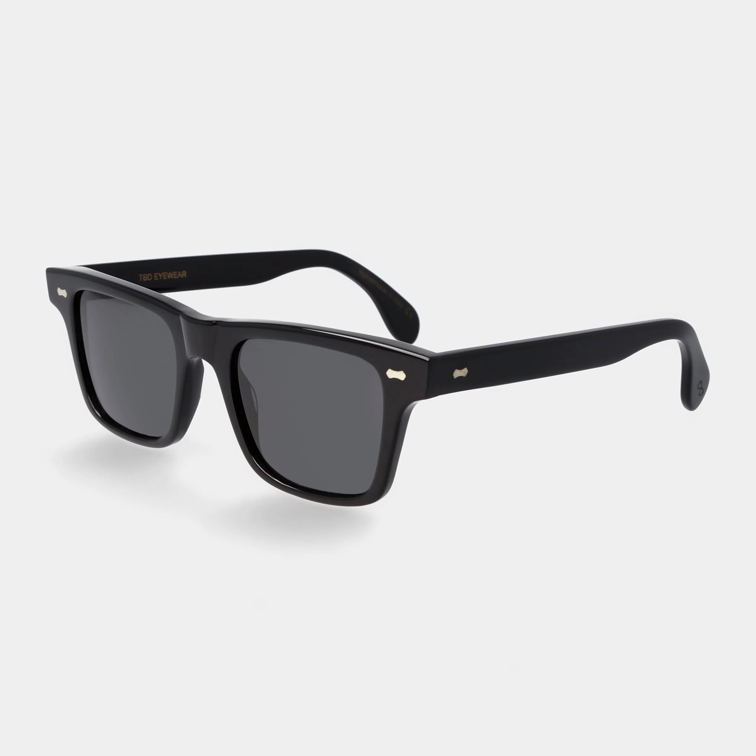 TBD Eyewear Denim Eco Black Grey Lens Sunglasses Angle