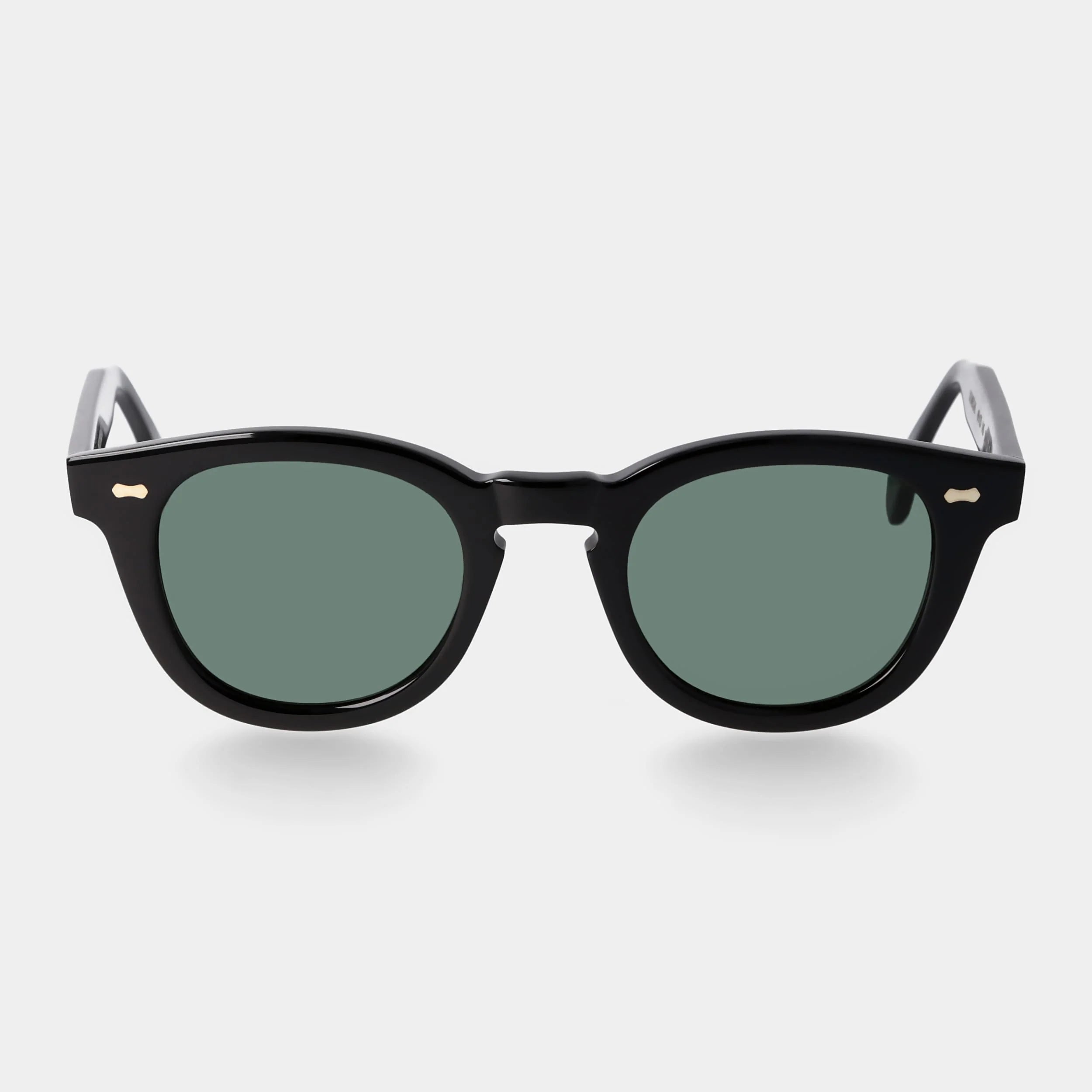 TBD Eyewear - Donegal Eco Black Bottle Green Lens Sunglasses Front