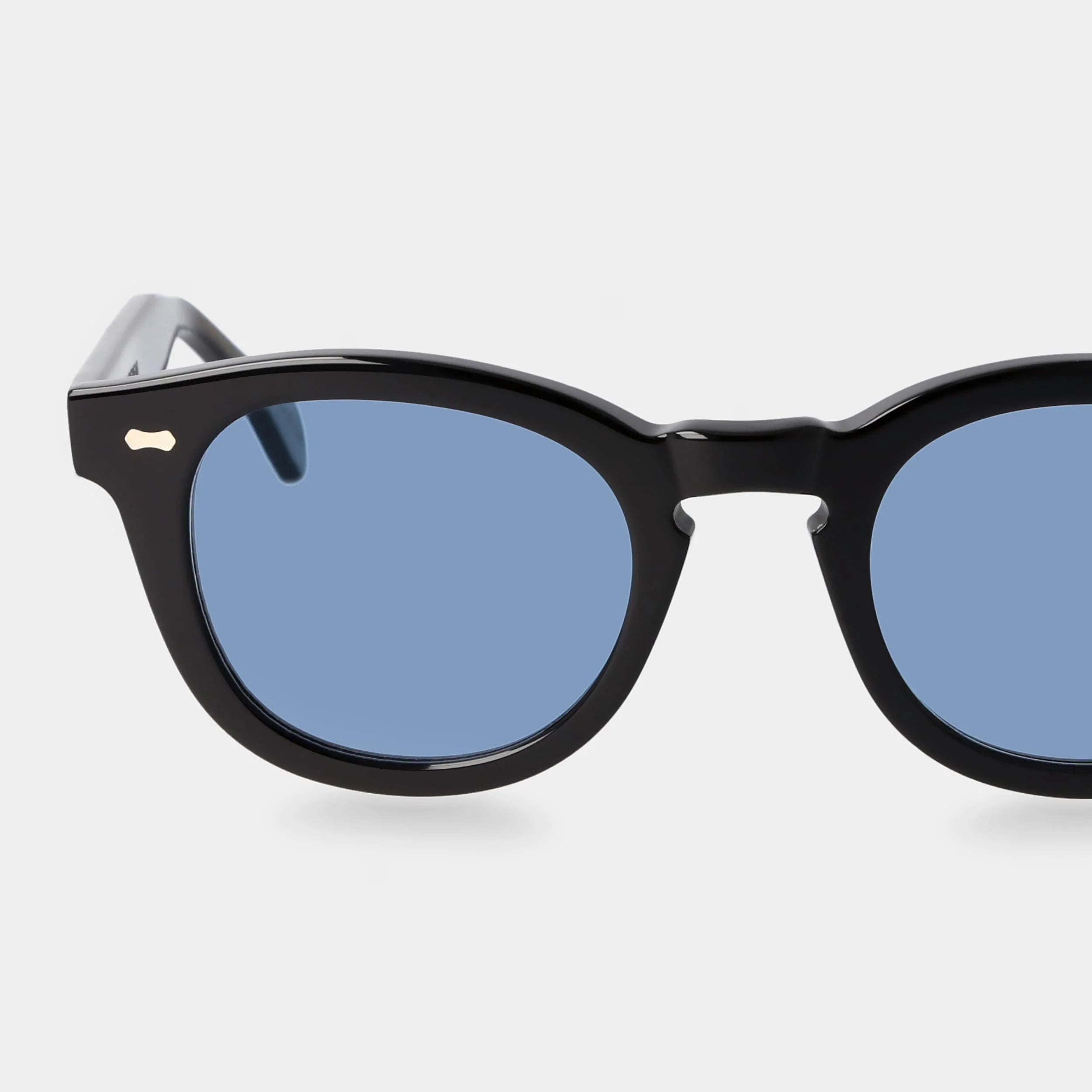 TBD Eyewear Donegal Eco Black | Blue Lens Sunglasses Detail