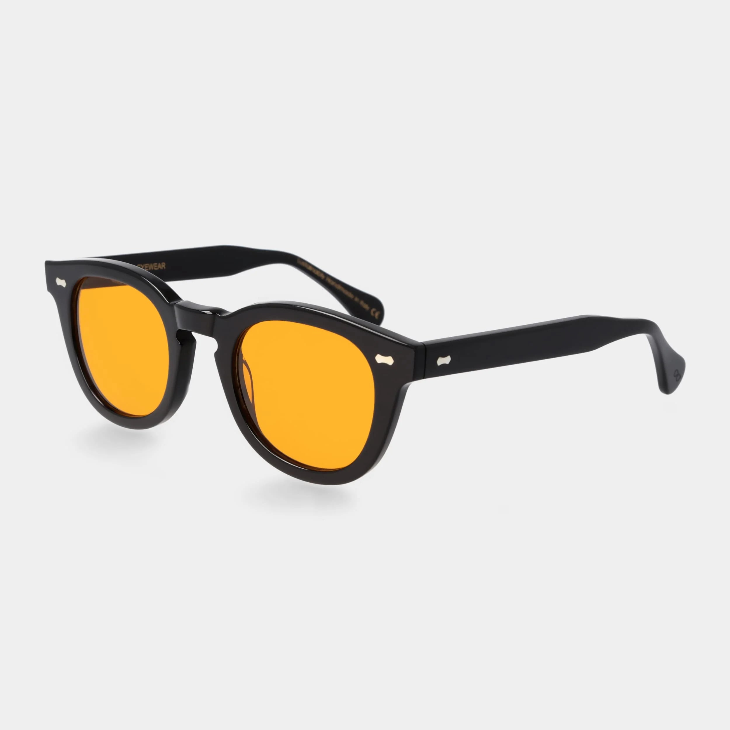 TBD Eyewear Donegal Eco Black Orange Lens Sunglasses Angle