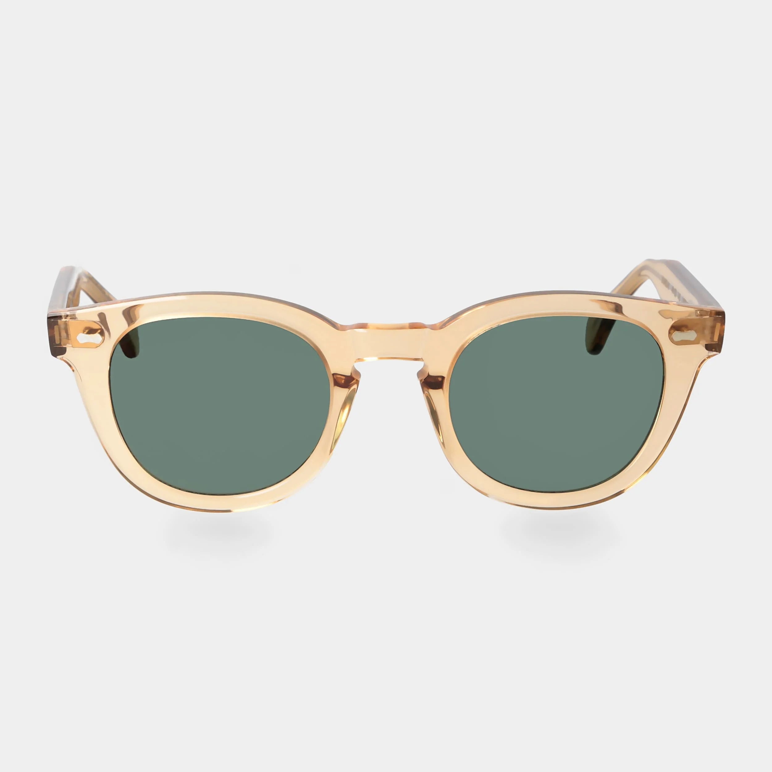 TBD Eyewear Donegal Eco Champagne Bottle Green Lens Sunglasses Front