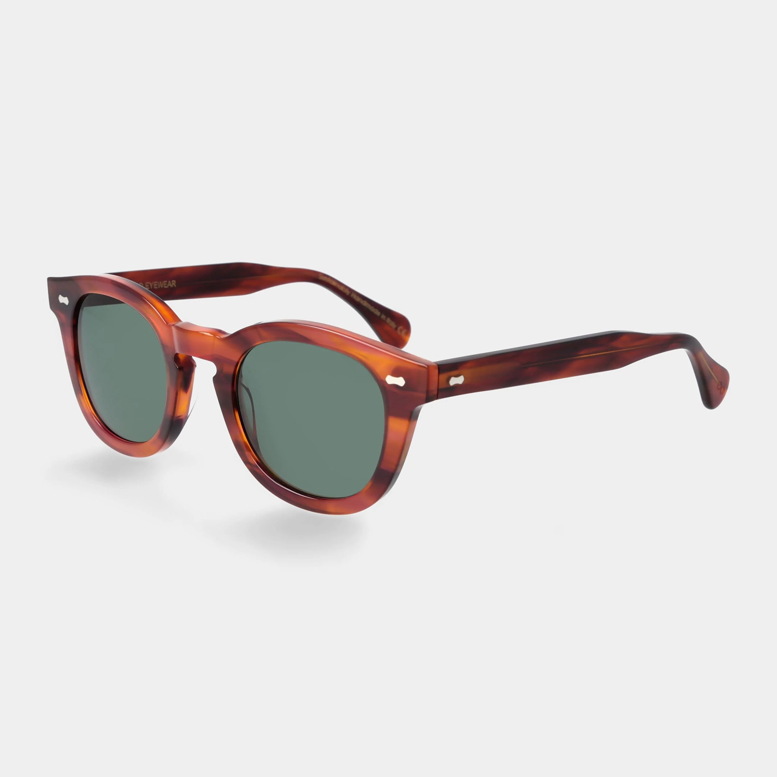 TBD Eyewear Donegal Eco Havana Bottle Green Lens Sunglasses Angle