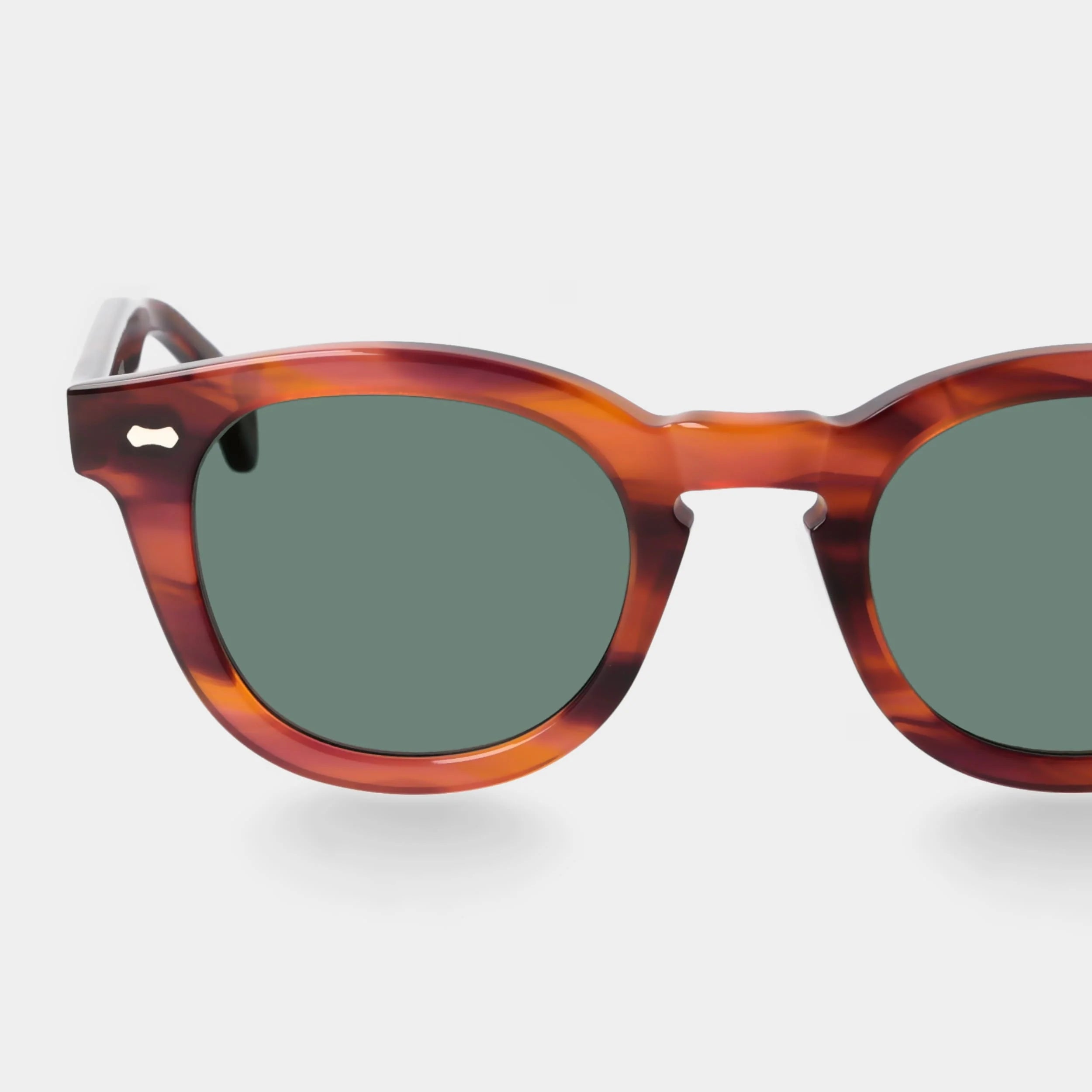 TBD Eyewear Donegal Eco Havana Bottle Green Lens Sunglasses Detail