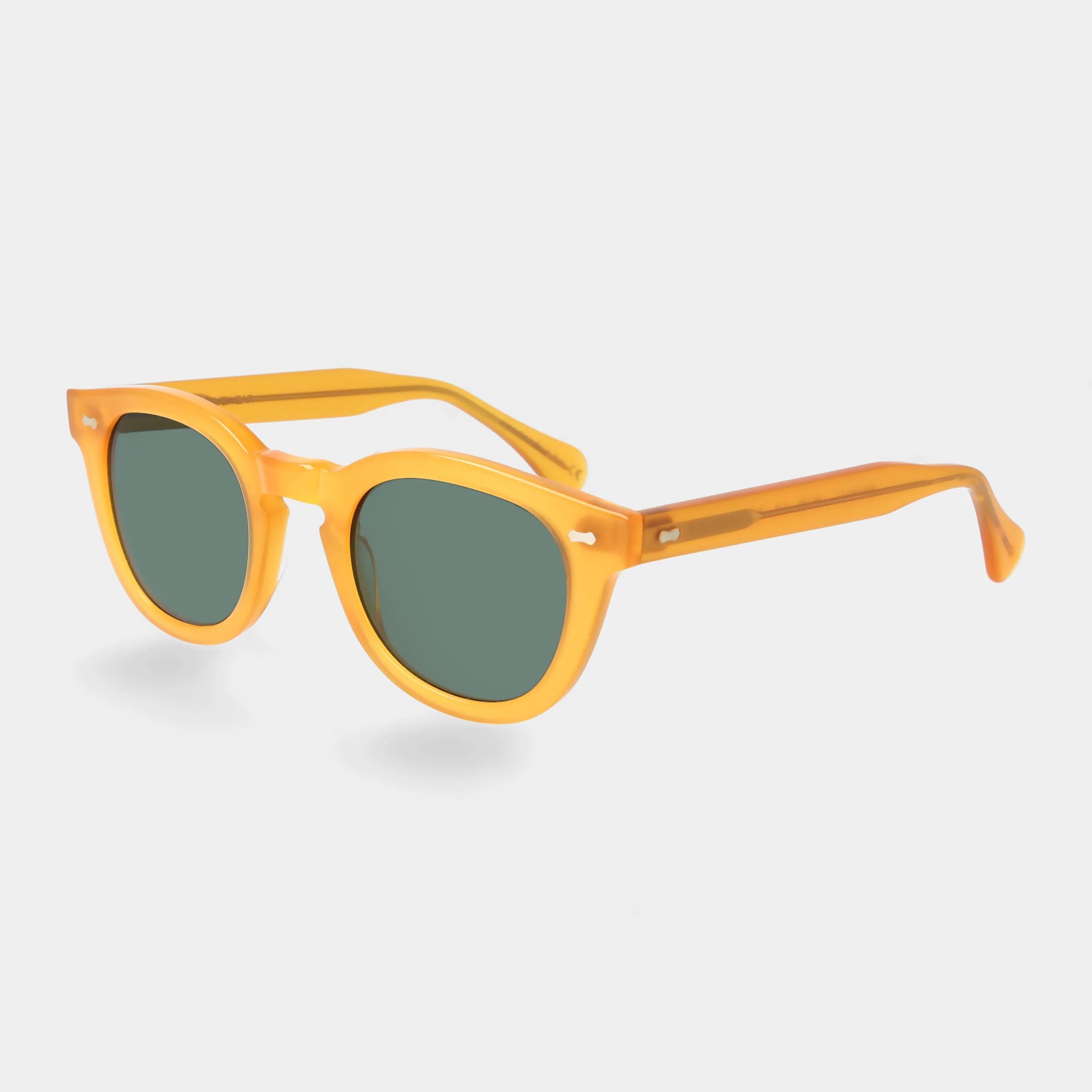 TBD Eyewear Donegal Eco Honey Bottle Green Lens Sunglasses Angle