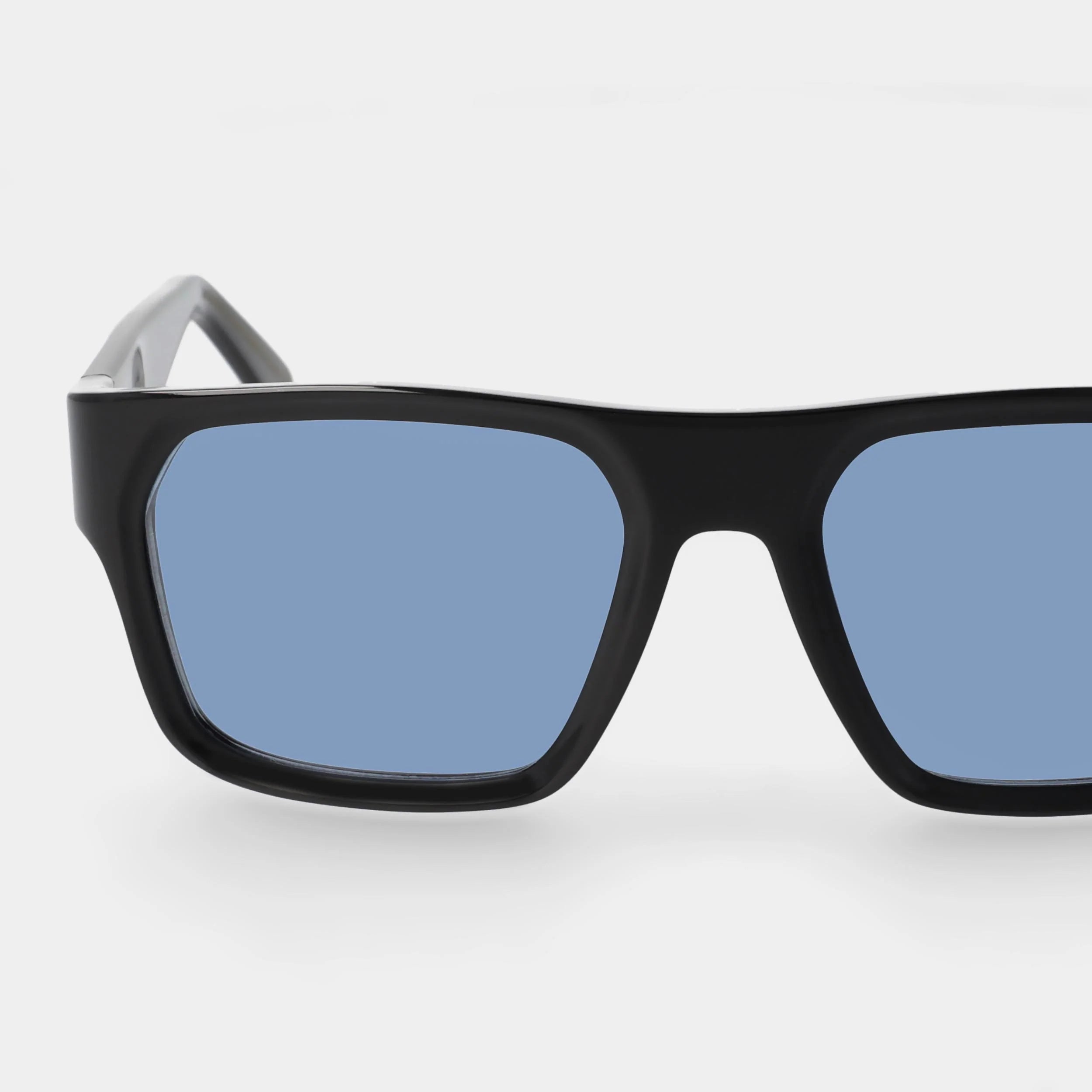 TBD Eyewear Elm Eco Black Blue Lens Sunglasses Detail