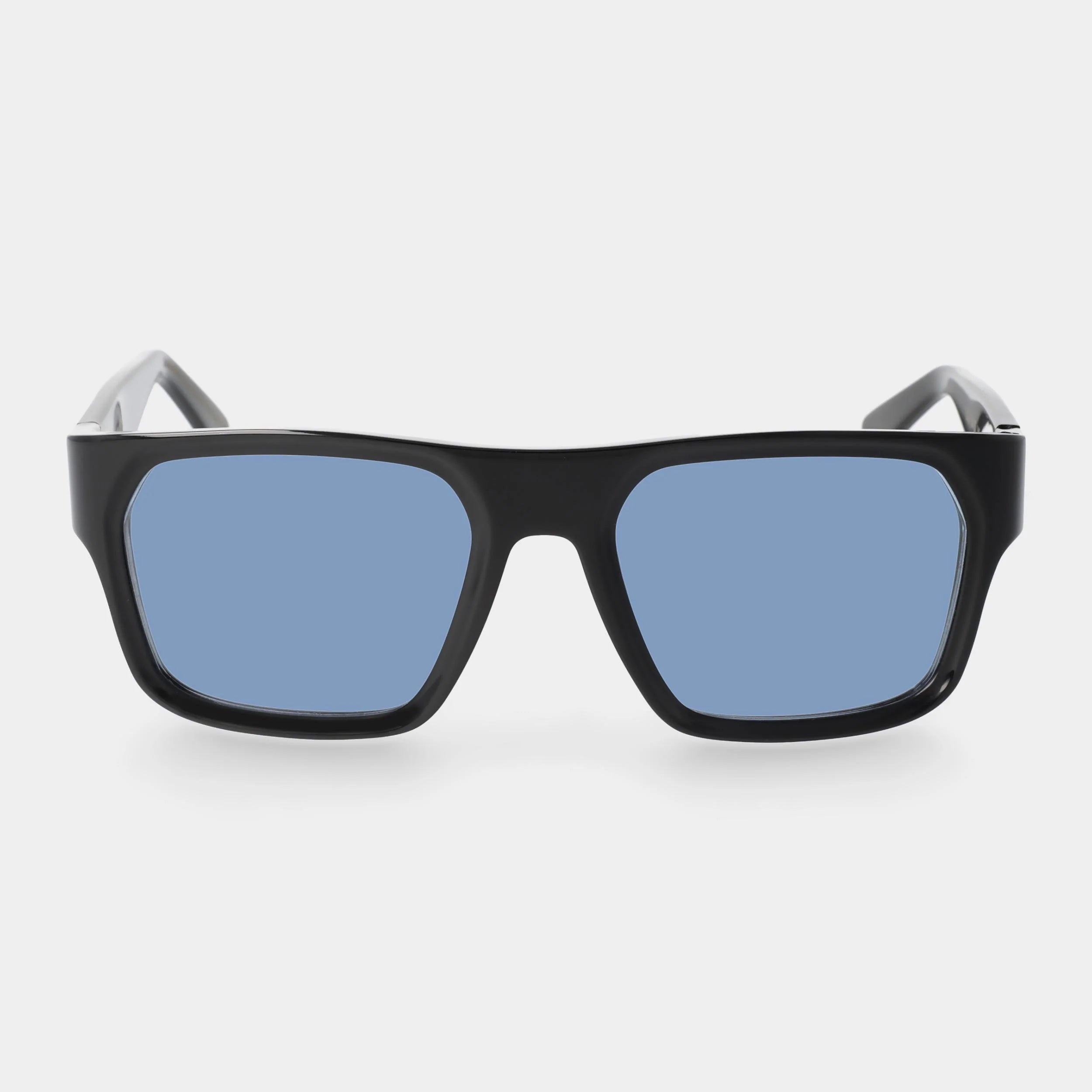 TBD Eyewear Elm Eco Black Blue Lens Sunglasses Front