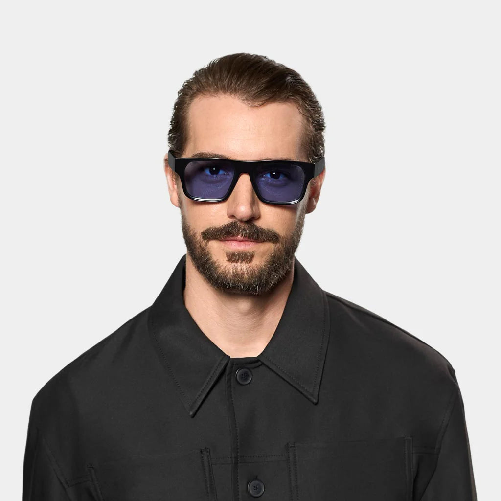 TBD Eyewear Elm Eco Black Blue Lens Sunglasses Man