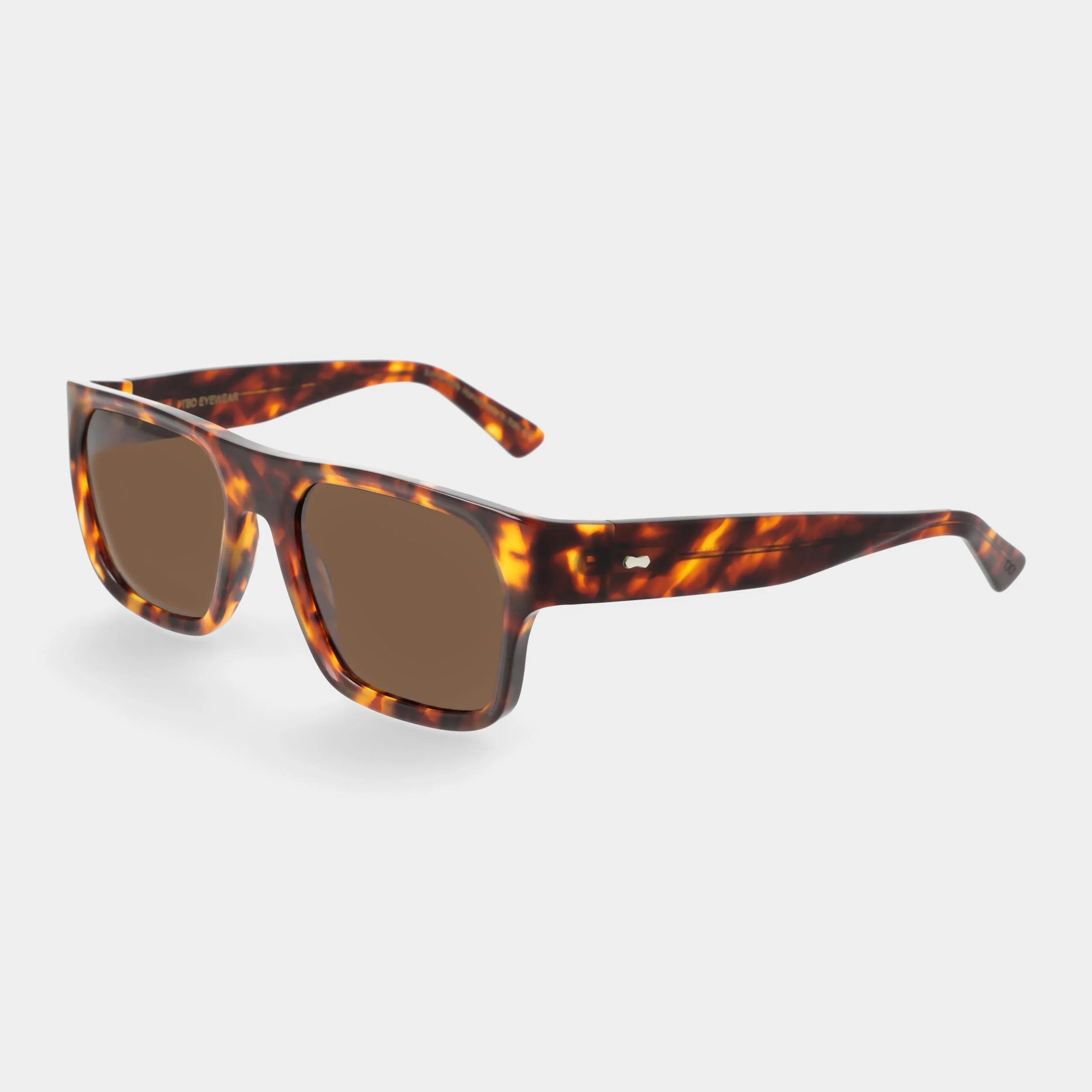 TBD Eyewear Elm Eco Spotted Havana Tobacco Lens Sunglasses Angle