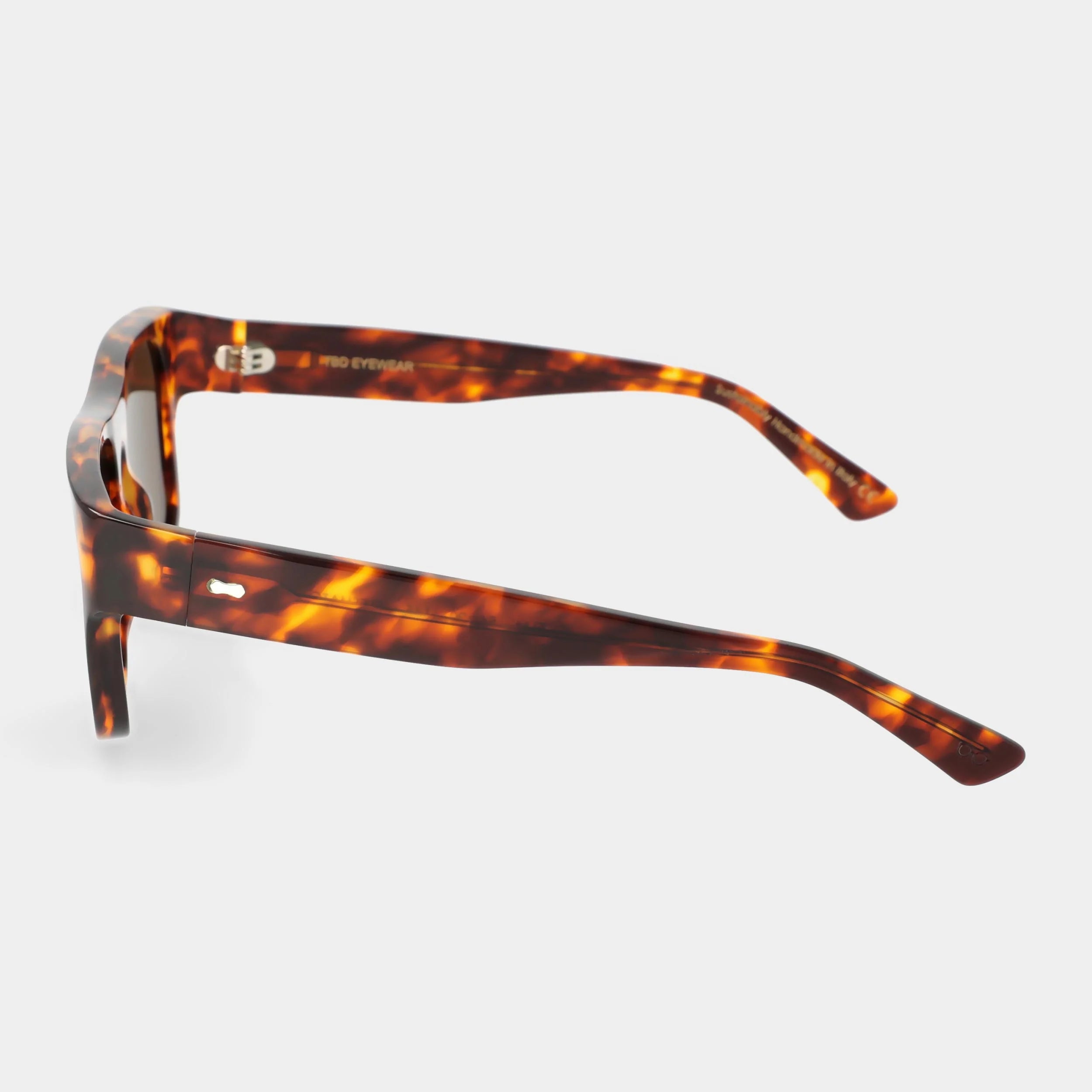 TBD Eyewear Elm Eco Spotted Havana Tobacco Lens Sunglasses Side